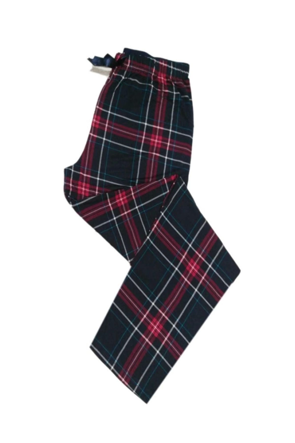 kapsulavm Kadın Ring Viskon Ekose Pijama Alt 9313