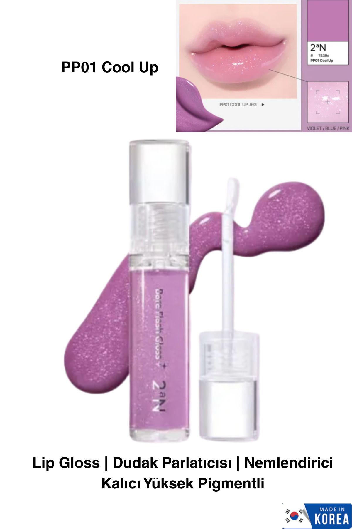 2aN Lip Gloss | Dudak Parlatıcısı | Nemlendirici | Kalıcı Yüksek Pigmentli
