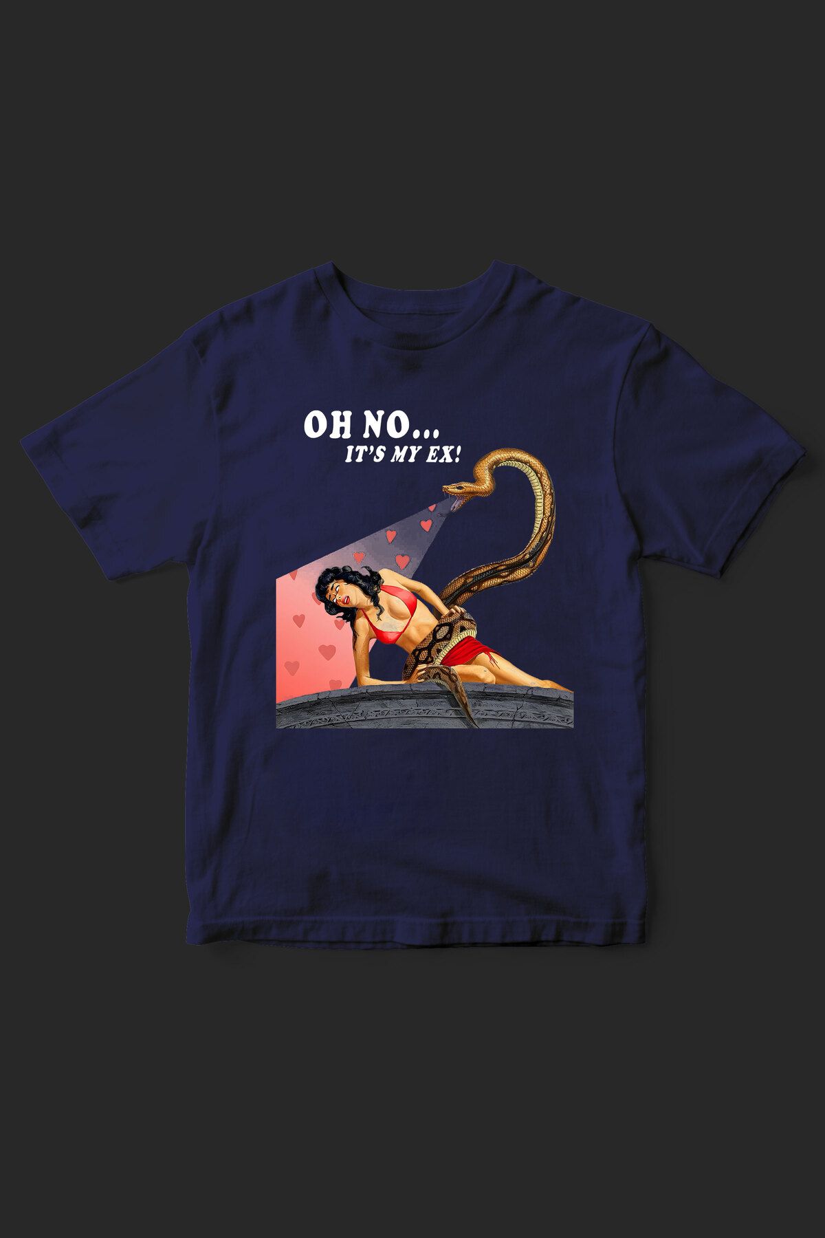 beloved.co oh no it's my ex baskılı t-shirt