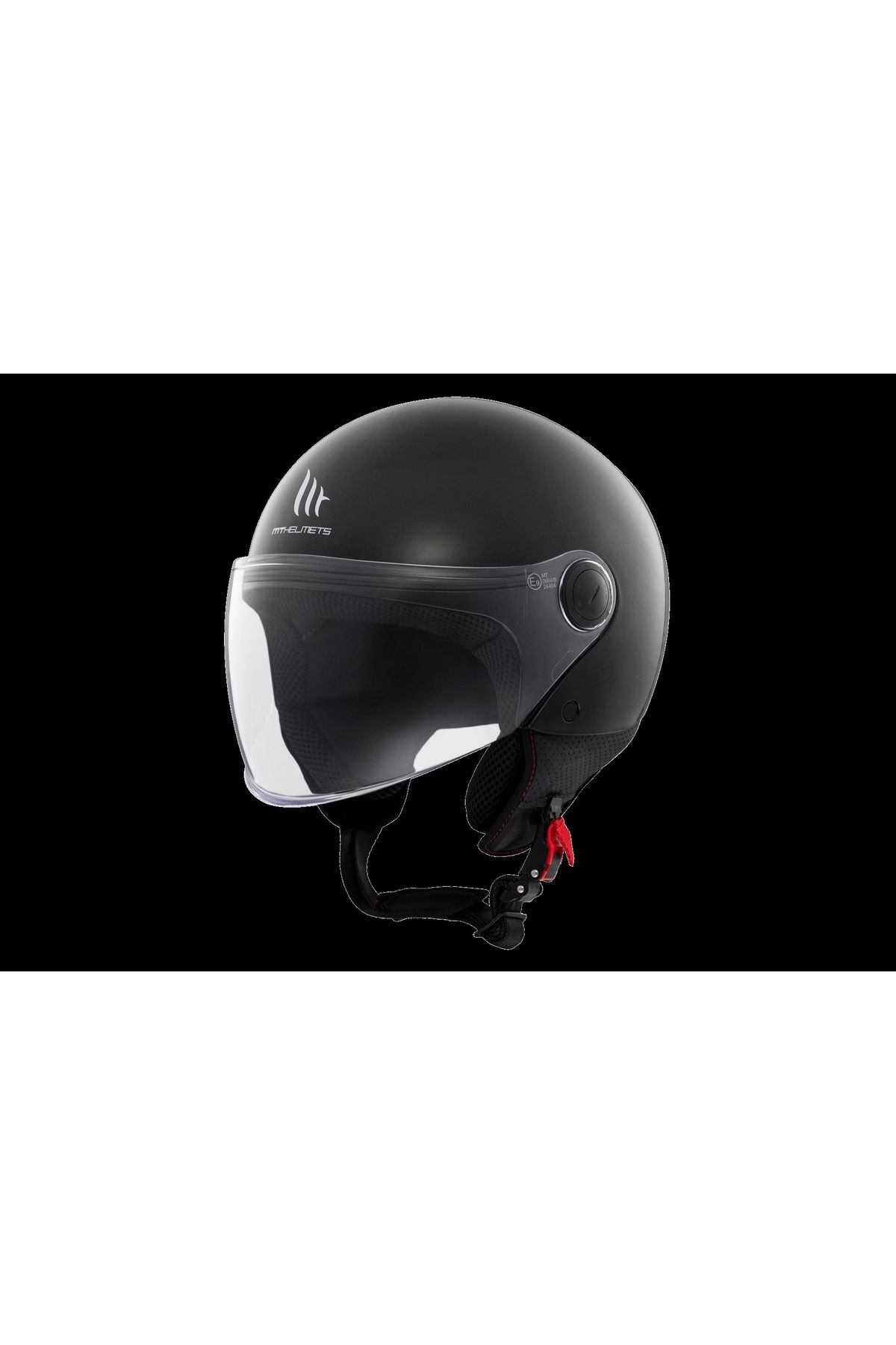MT Helmets Kask Street S A1 Mat Siyah Çenesiz