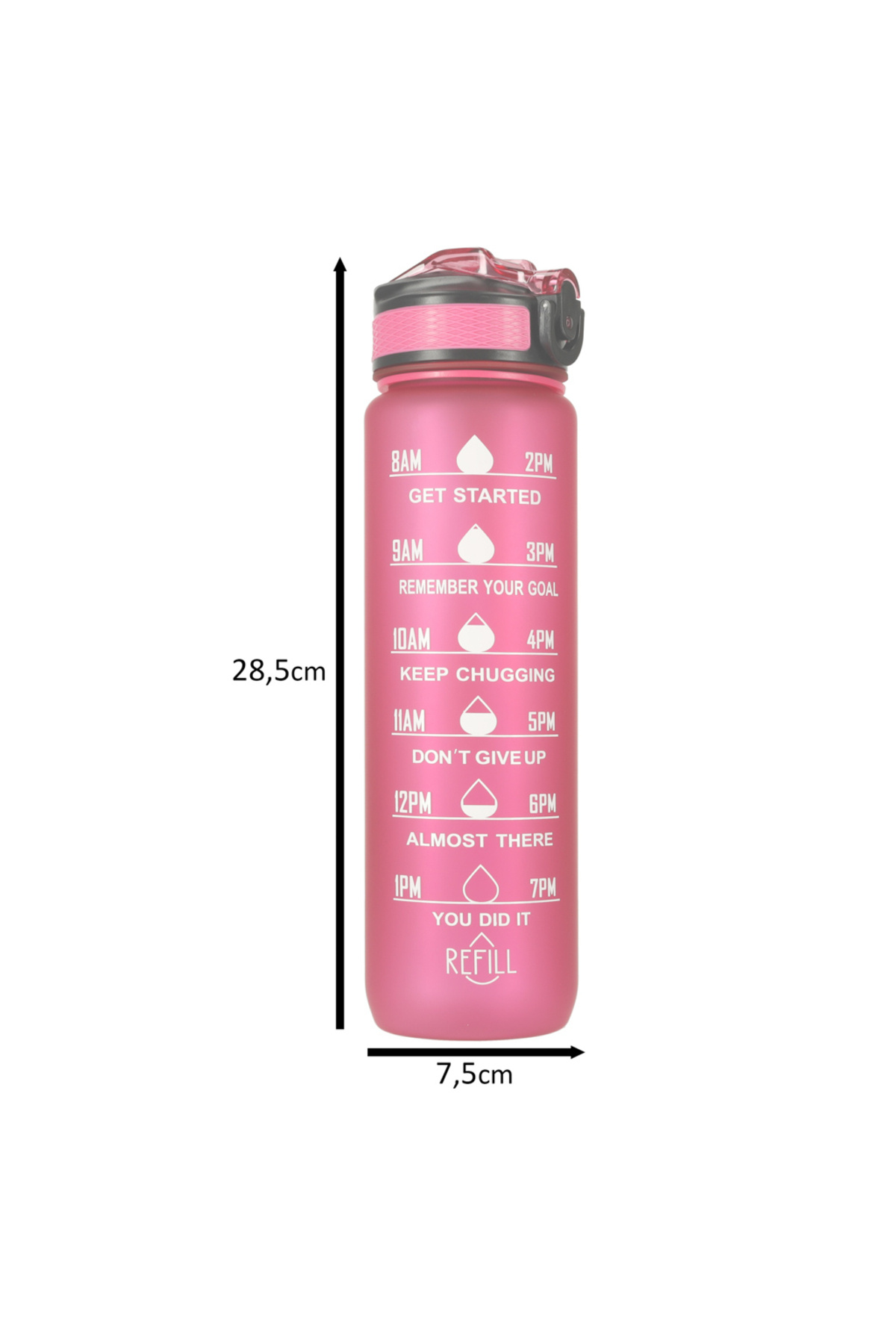 TECOS-Reusable Water Bottle, Tecos®, Built-in Straw, Leak-proof, Carrying Handle, 28.5X7.5 cm 4