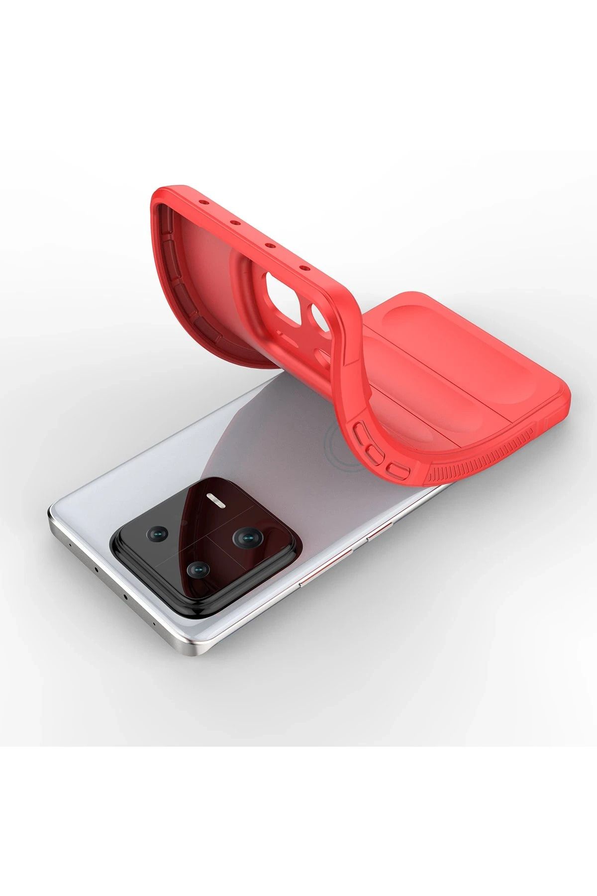 NewFace Xiaomi Mi 13 Pro Uyumlu  Kılıf Optimum Silikon - Kırmızı