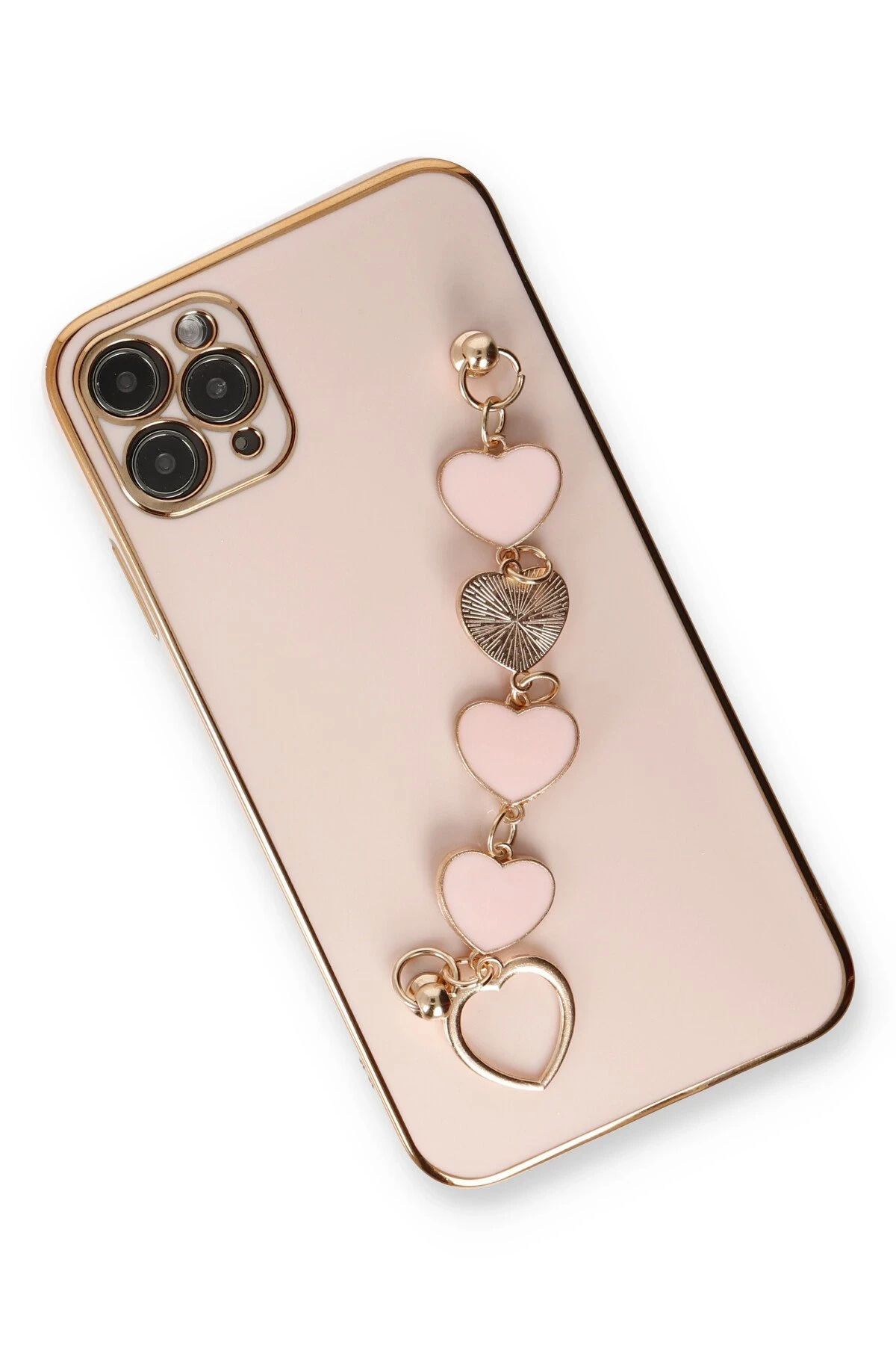 NewFace iPhone 11 Pro Uyumlu Kılıf Esila Silikon - Pudra SVLRS