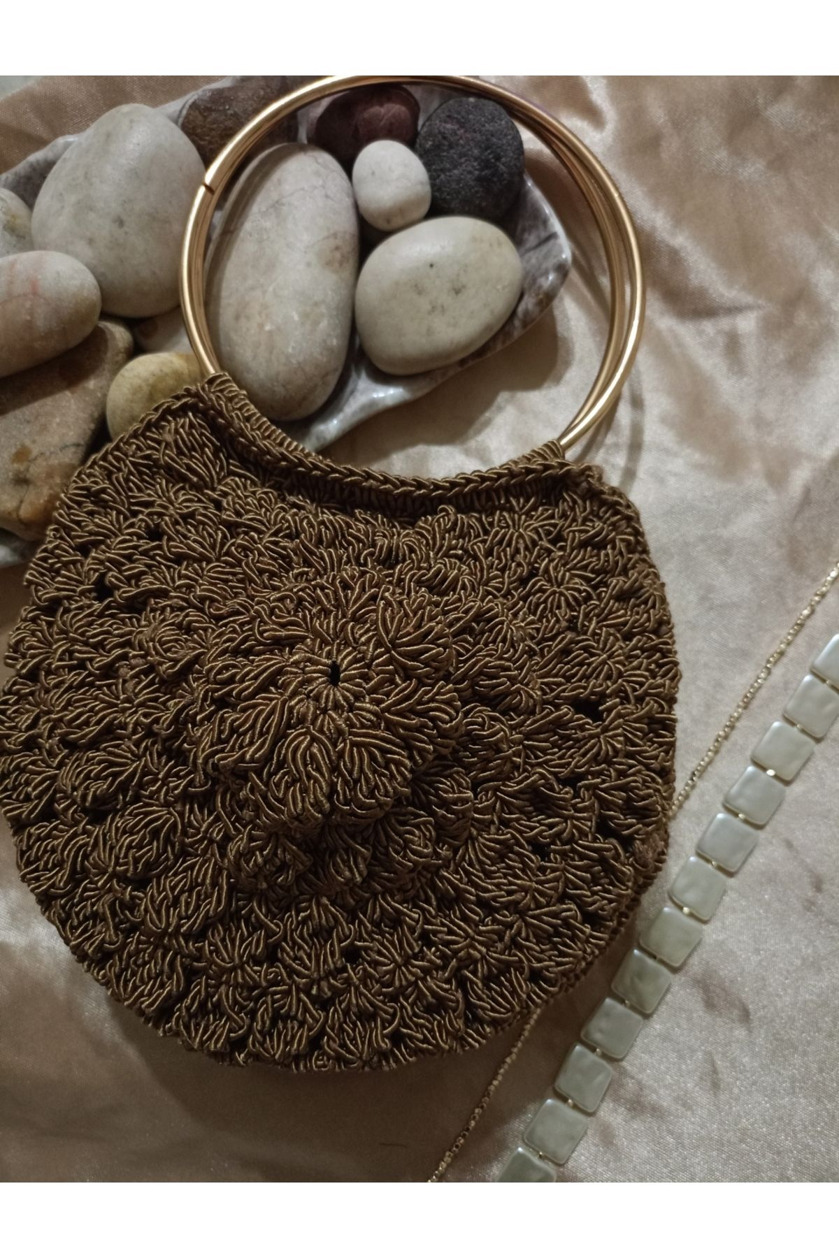 Mel Boutique Kahve Abiye El Çantası