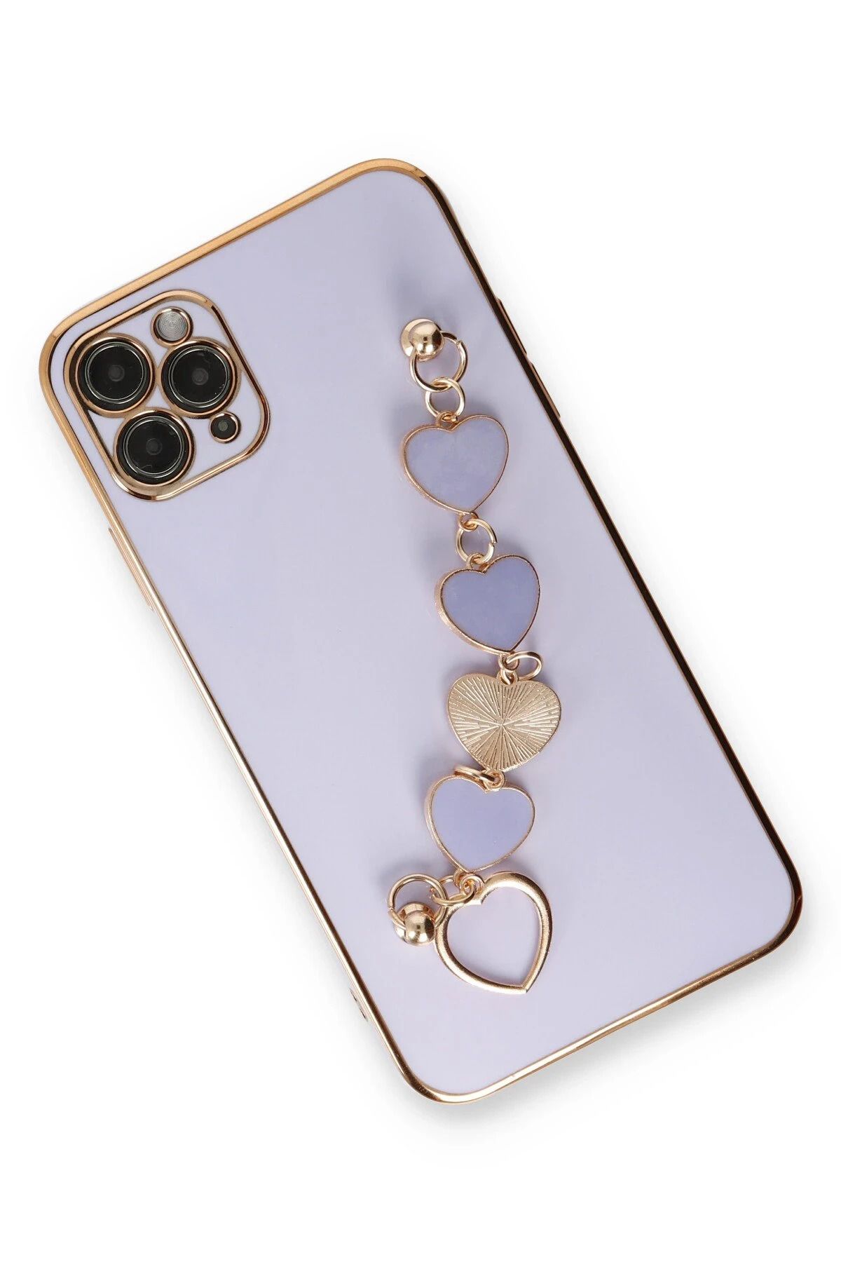 NewFace iPhone 11 Pro Max Uyumlu Kılıf Esila Silikon - Lila SVLRS