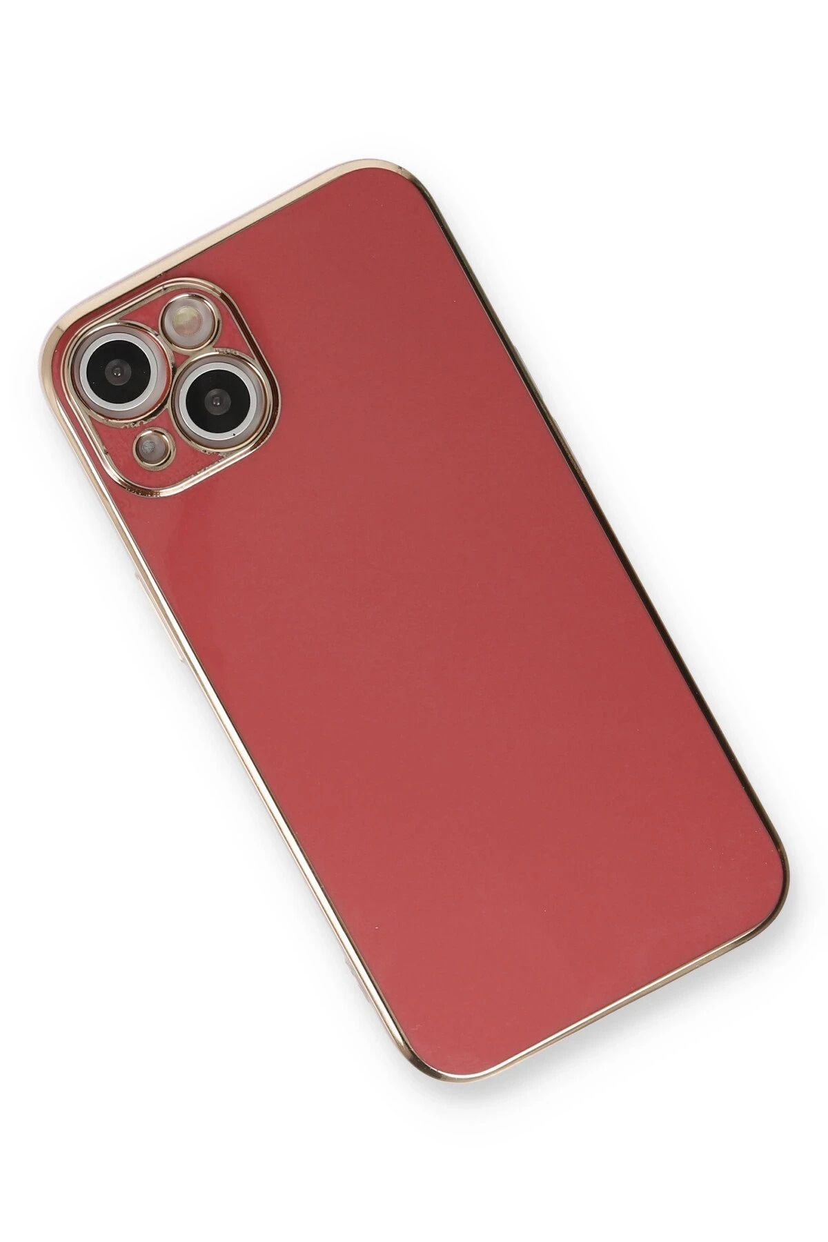 NewFace iPhone 13 Kılıf Volet Silikon - Kırmızı SVLRS