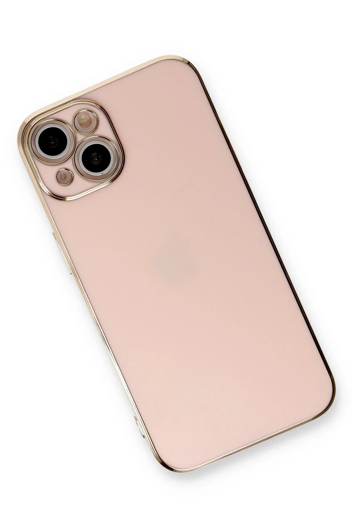 NewFace iPhone 13 Kılıf Volet Silikon - Pembe SVLRS