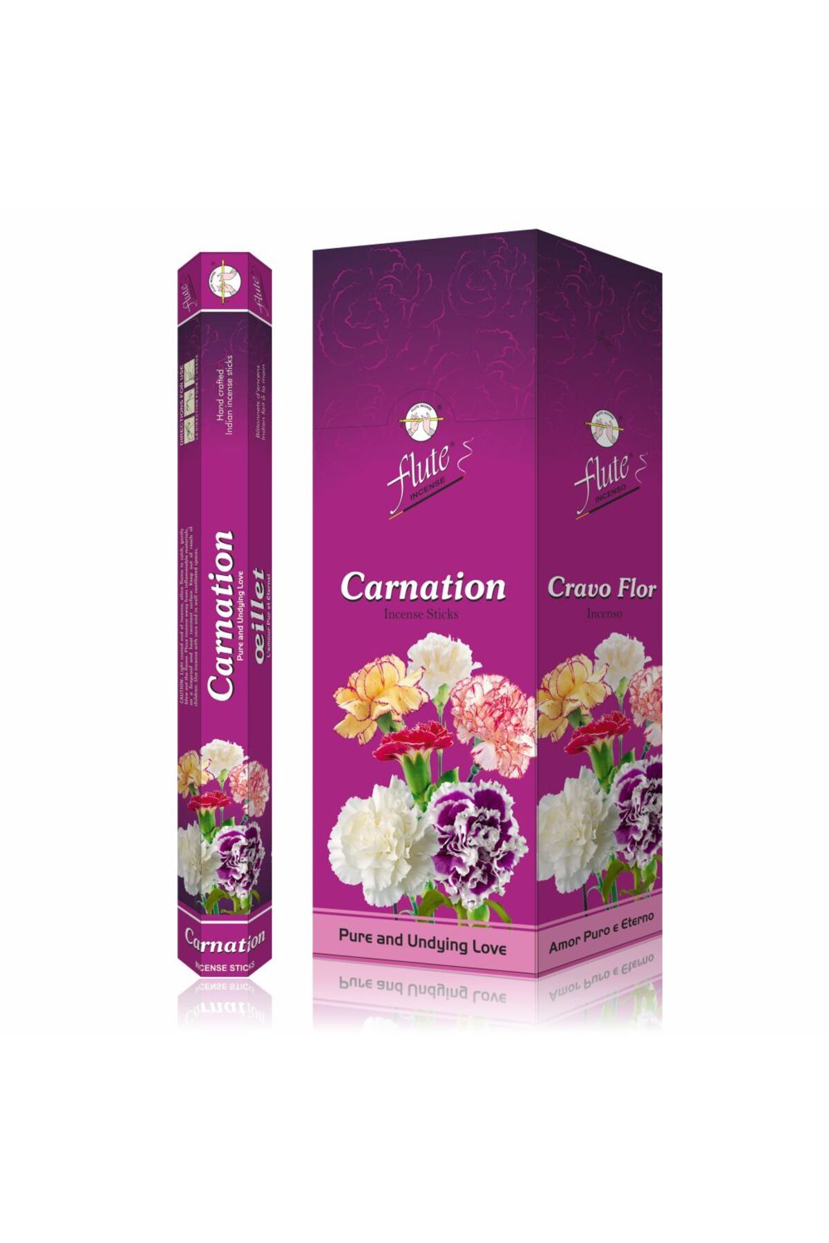 Flute ÇUBUK TÜTSÜ KARANFİL ÇİÇEĞİ HEXA (CARNATION) 6*20=120 ÇUBUK