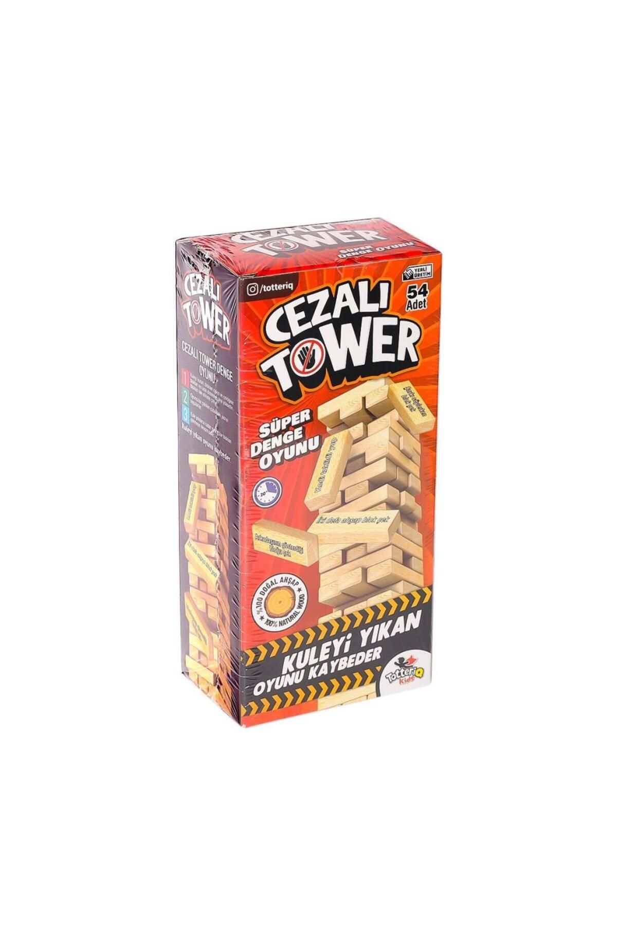 Shop58 Nessiworld 7306 Cezalı Tower Ahşap Denge Oyunu -Totteriq