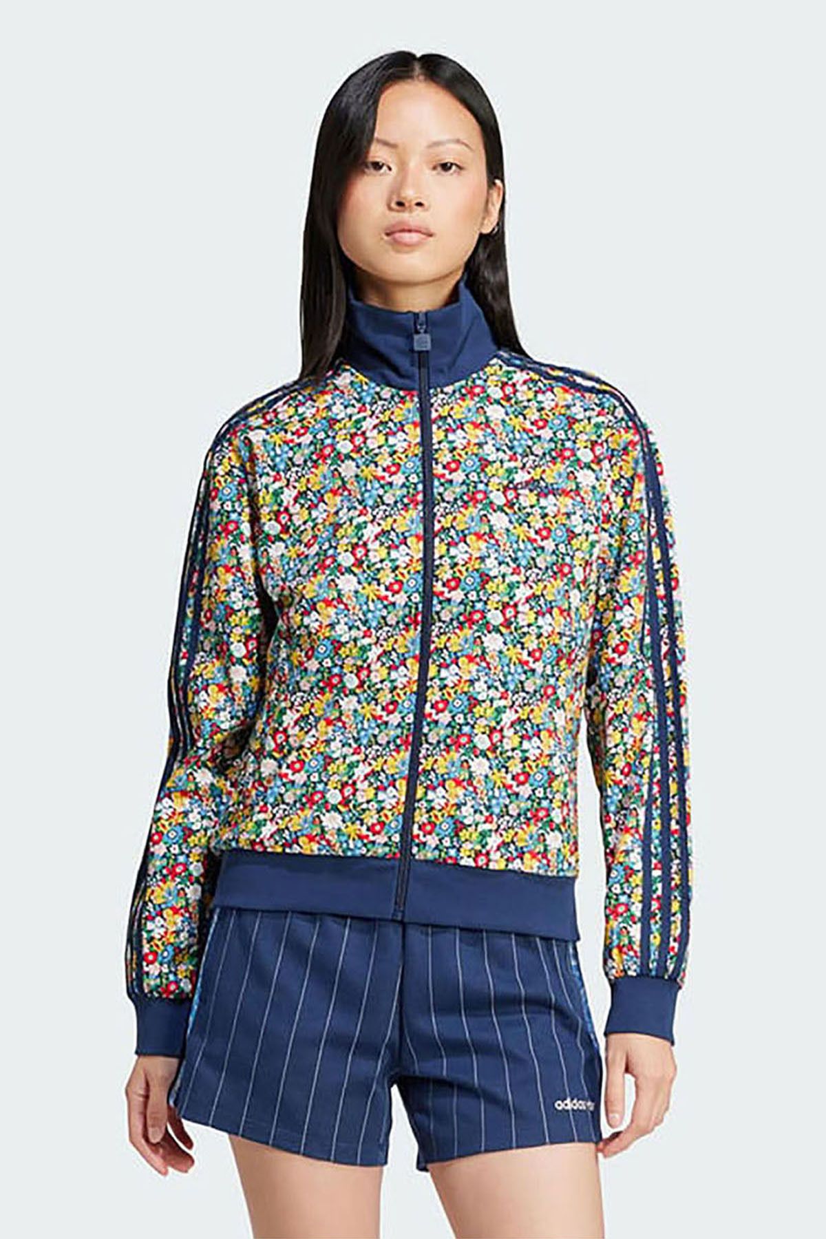 adidas Kadın Günlük Mont Adidas Originals X Liberty London Floral Track Top Jc7775