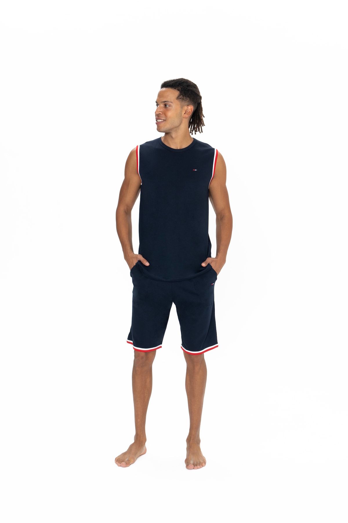 U.S. Polo Assn. U.S. Polo Assn. Erkek Askılı Şort Takım Ev Giyim - ARASS18J87W2J