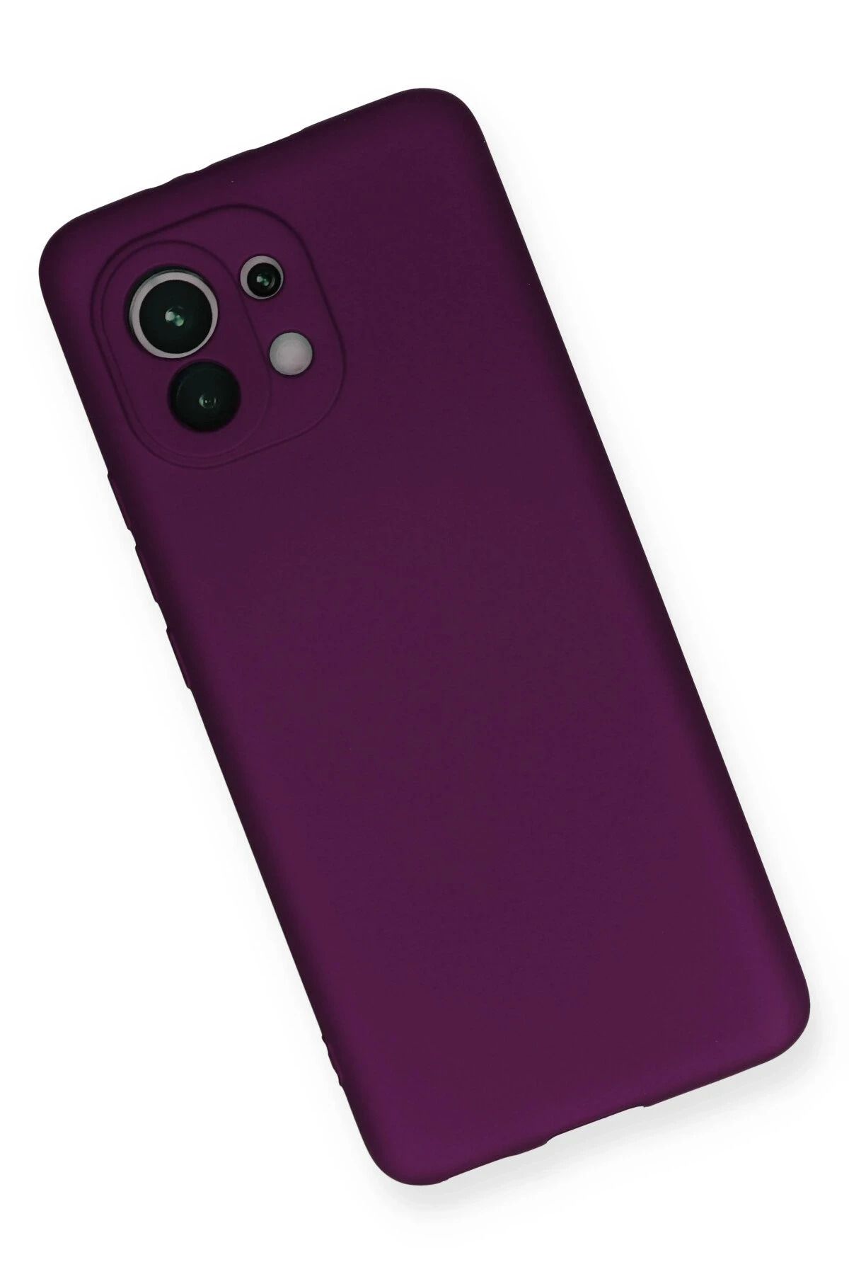 NewFace Xiaomi Mi 11 Kılıf First Silikon - Mürdüm SVLRS