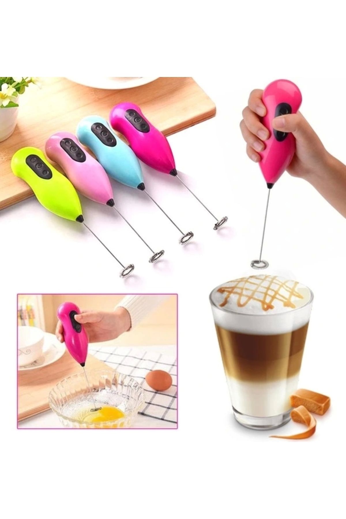 STOREMAX Mini Pilli Karıştırıcı ve Köpürtücü El Mikseri (5047)