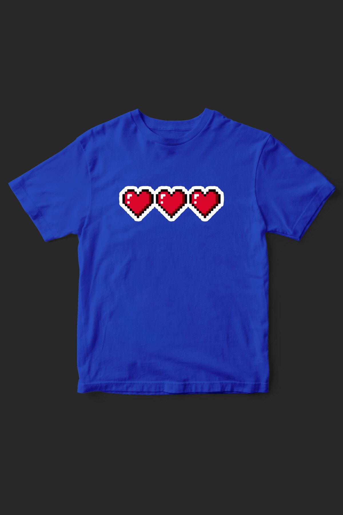 beloved.co piksel kalp baskılı t-shirt