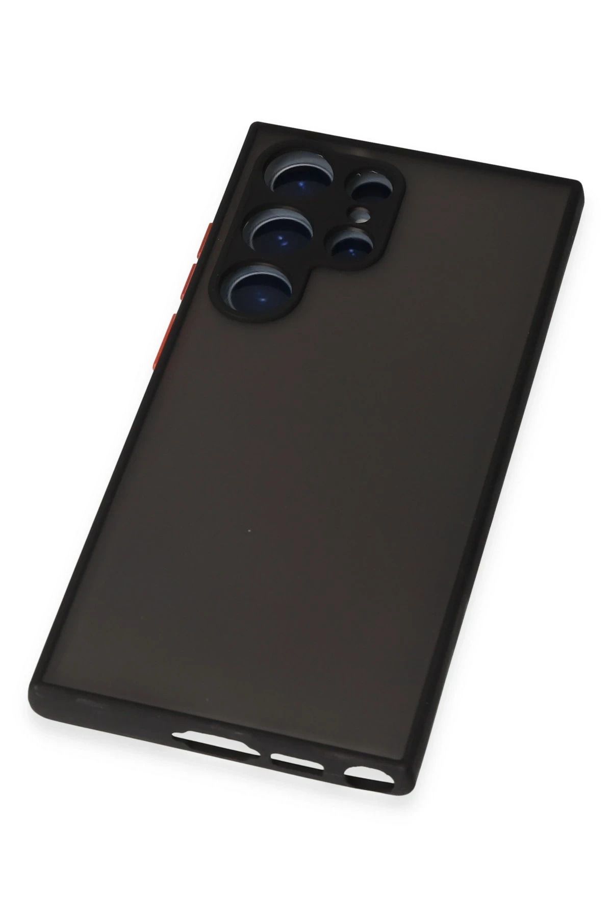 NewFace Samsung Galaxy S22 Ultra Kılıf Montreal Silikon Kapak - Siyah SVLRS