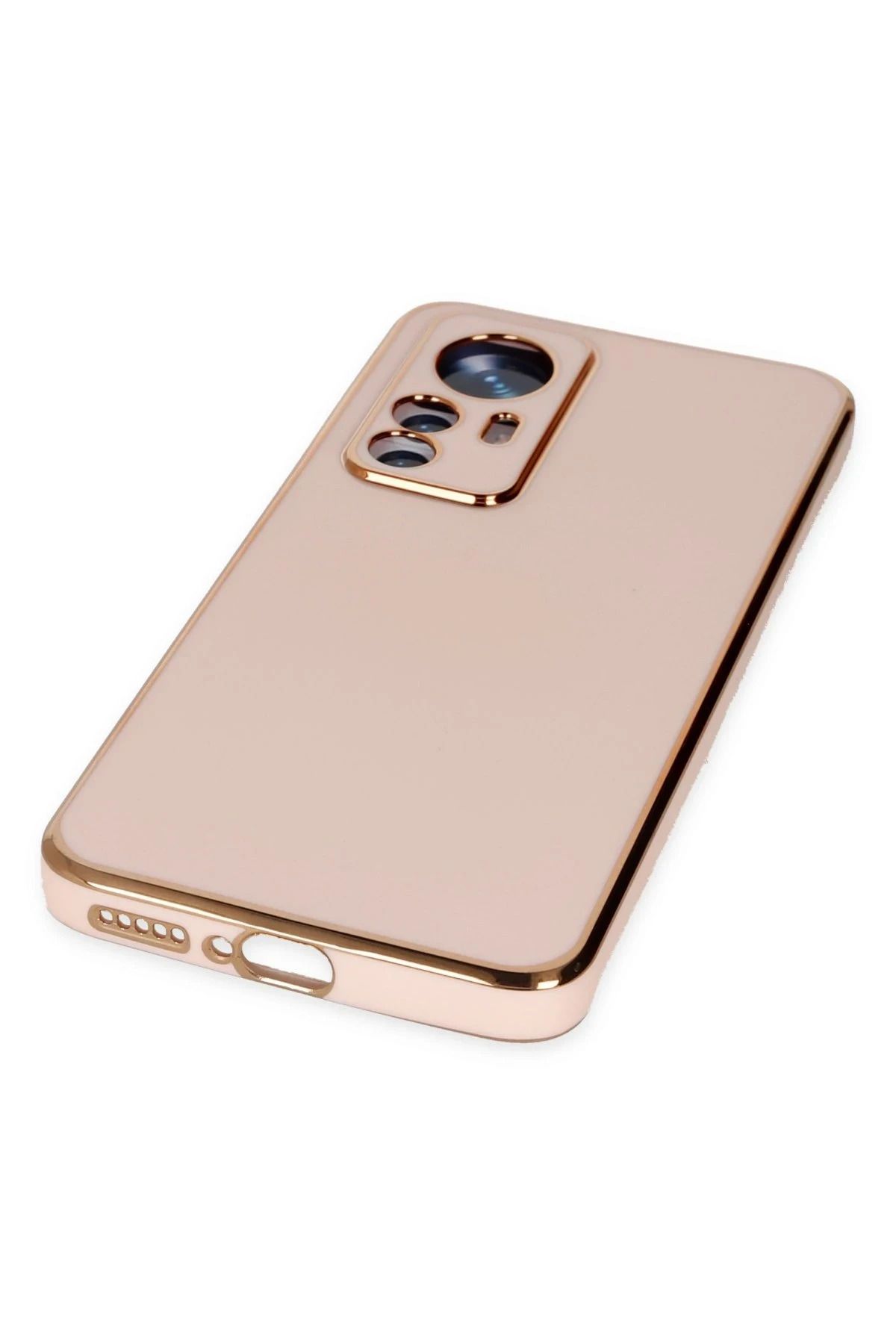NewFace Xiaomi Mi 12T Pro Kılıf Volet Silikon - Pembe SVLRS