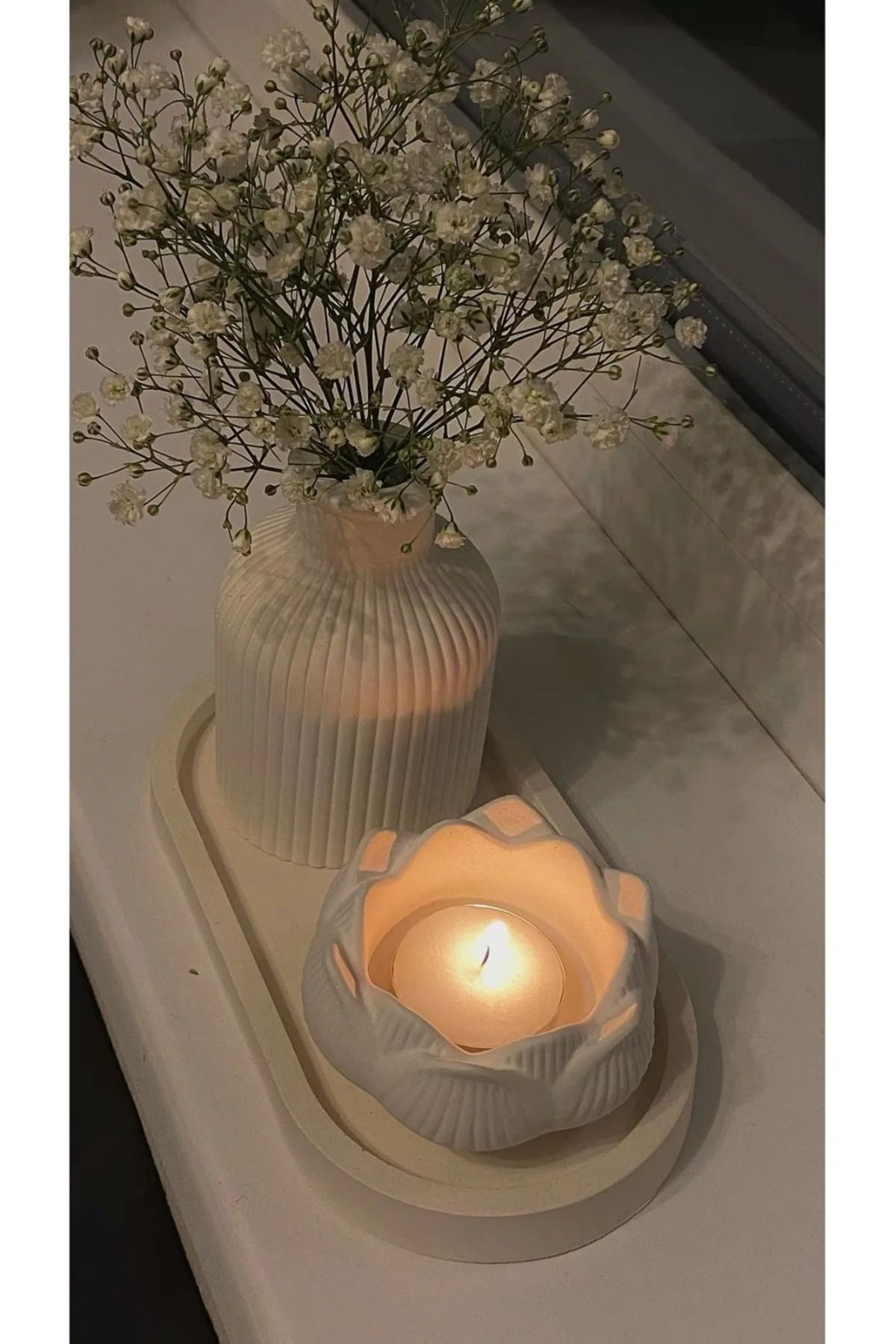 Shop58 Hediye Çantam Vintage Esintili 3’lü Vazo Mumluk Takımı | Şık Orta Sehpa Dekoru