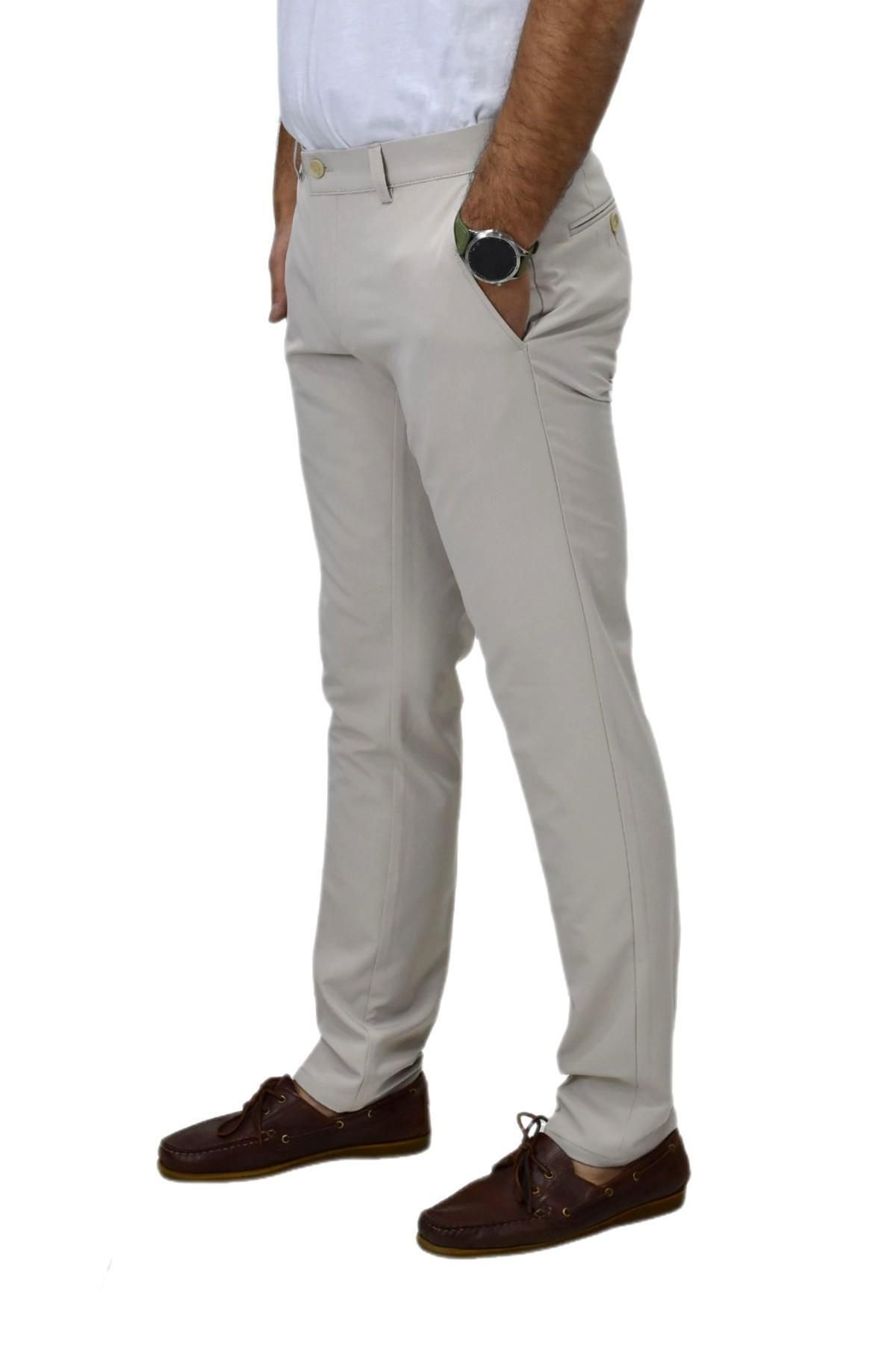 NOTRA Erkek Silim Fit Kumaş Pantolon Gomes 199 BGL-ST04488