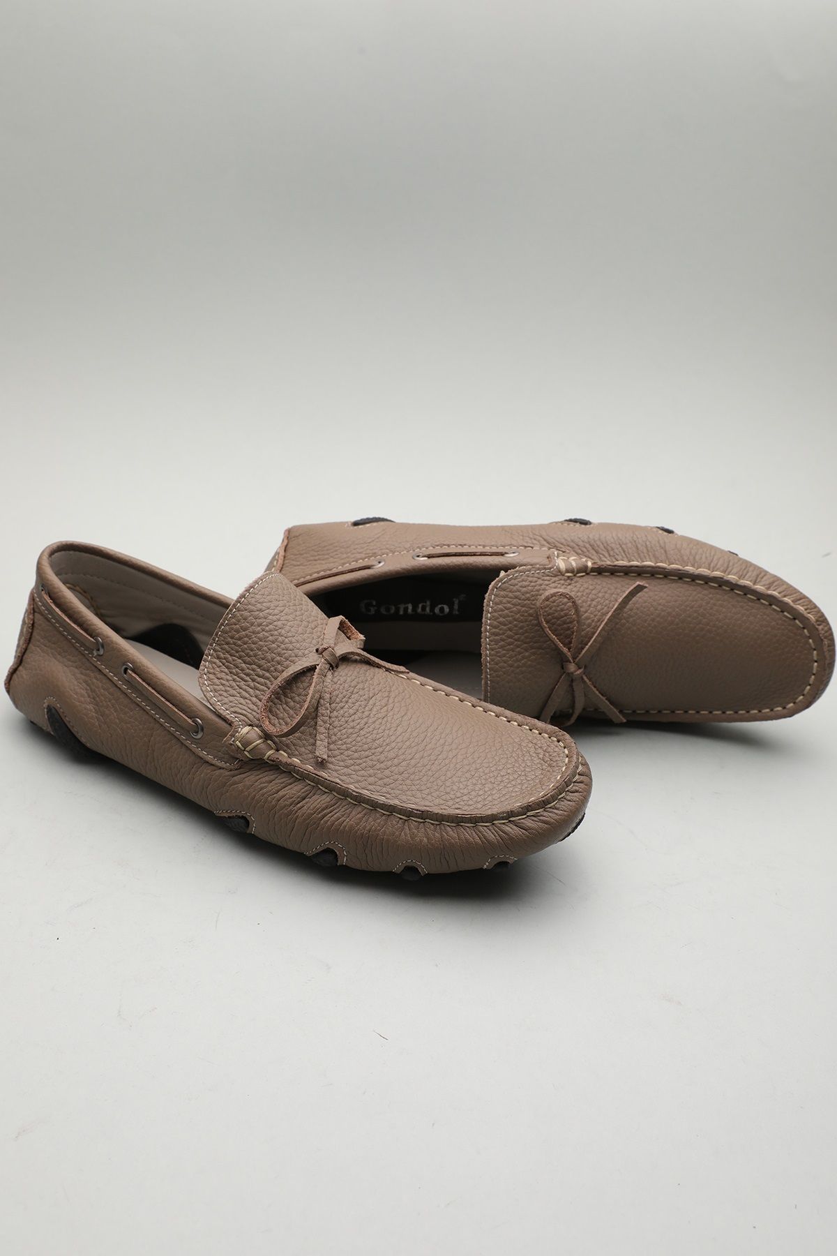 Gondol Erkek Hakiki Deri Klasik Loafer Vizon 40 ttx.601162