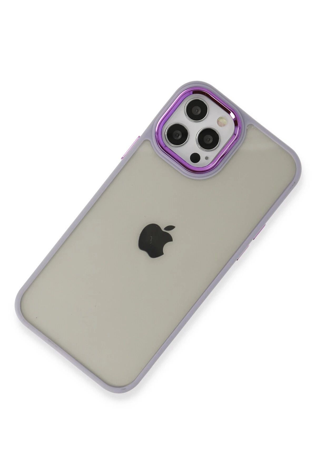 NewFace iPhone 12 Pro Max Kılıf Dora Kapak - Lila SVLRS