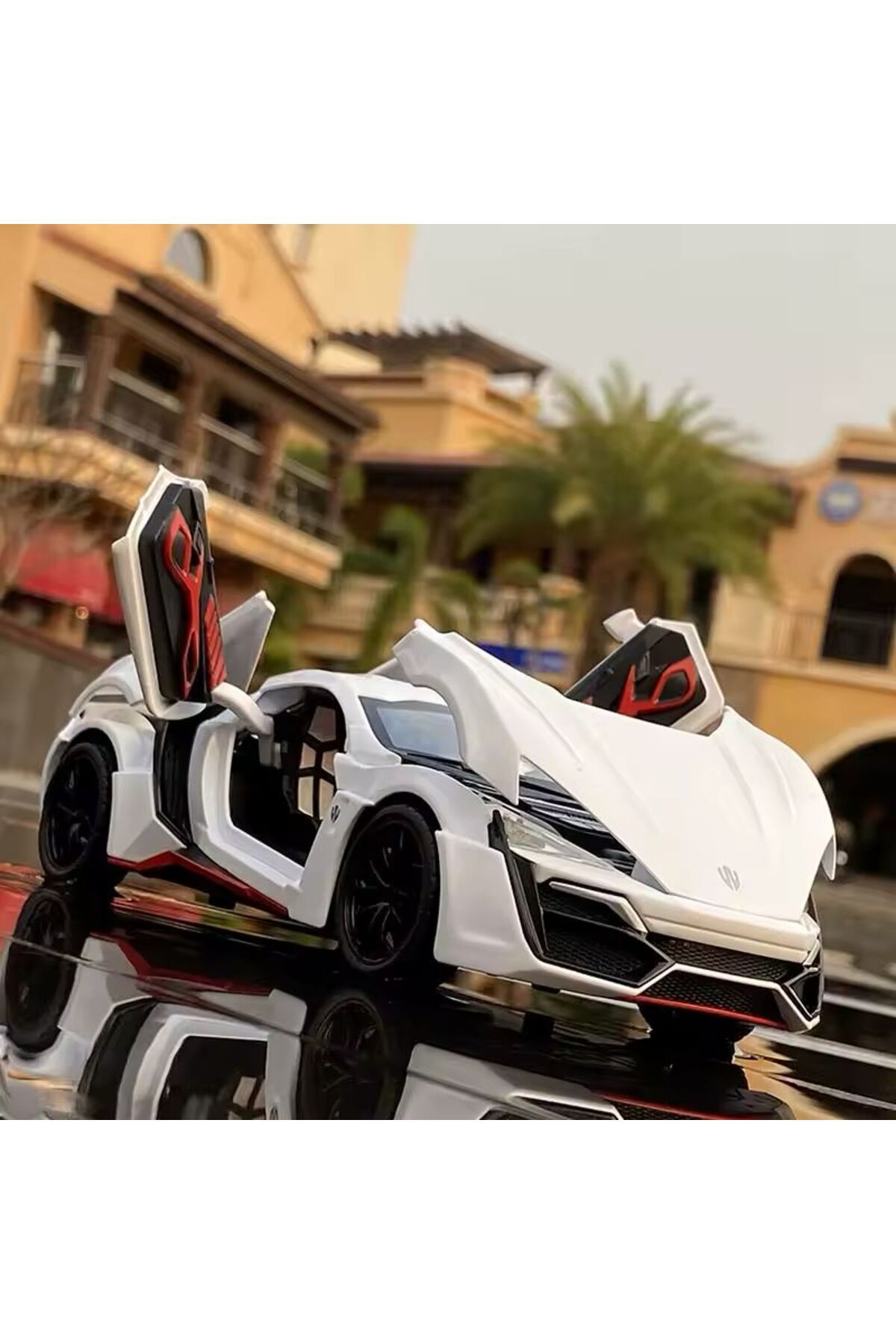 SECTOYS Lykan Hypersport Diecast Araba Kapı Kaput Açılır Işıklı Far Sesli 1:24 Lykan Hypersport Araba