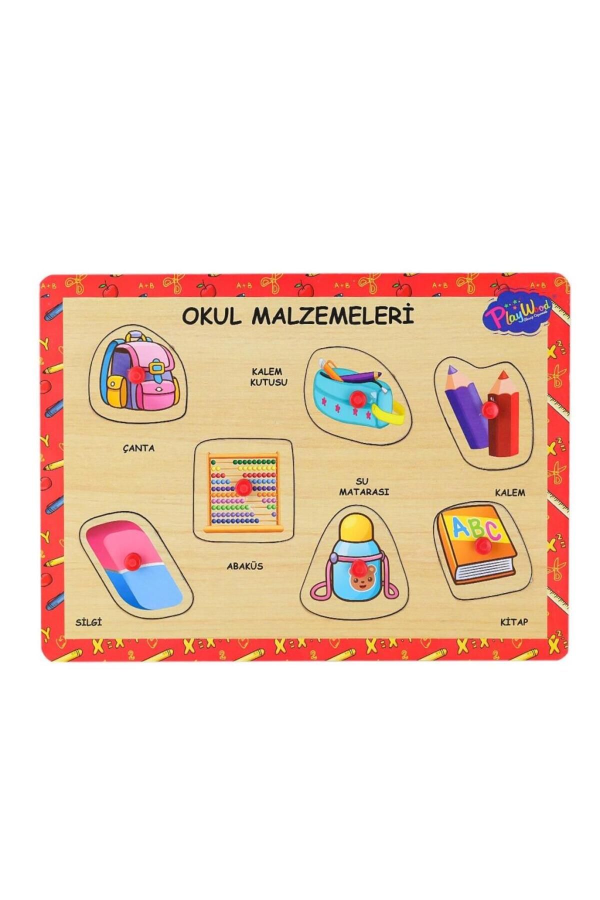 Shop58 Nessiworld ONY-196-197 Ahşap Tutmalı Okul Malzemeleri -Onyıl Oyuncak
