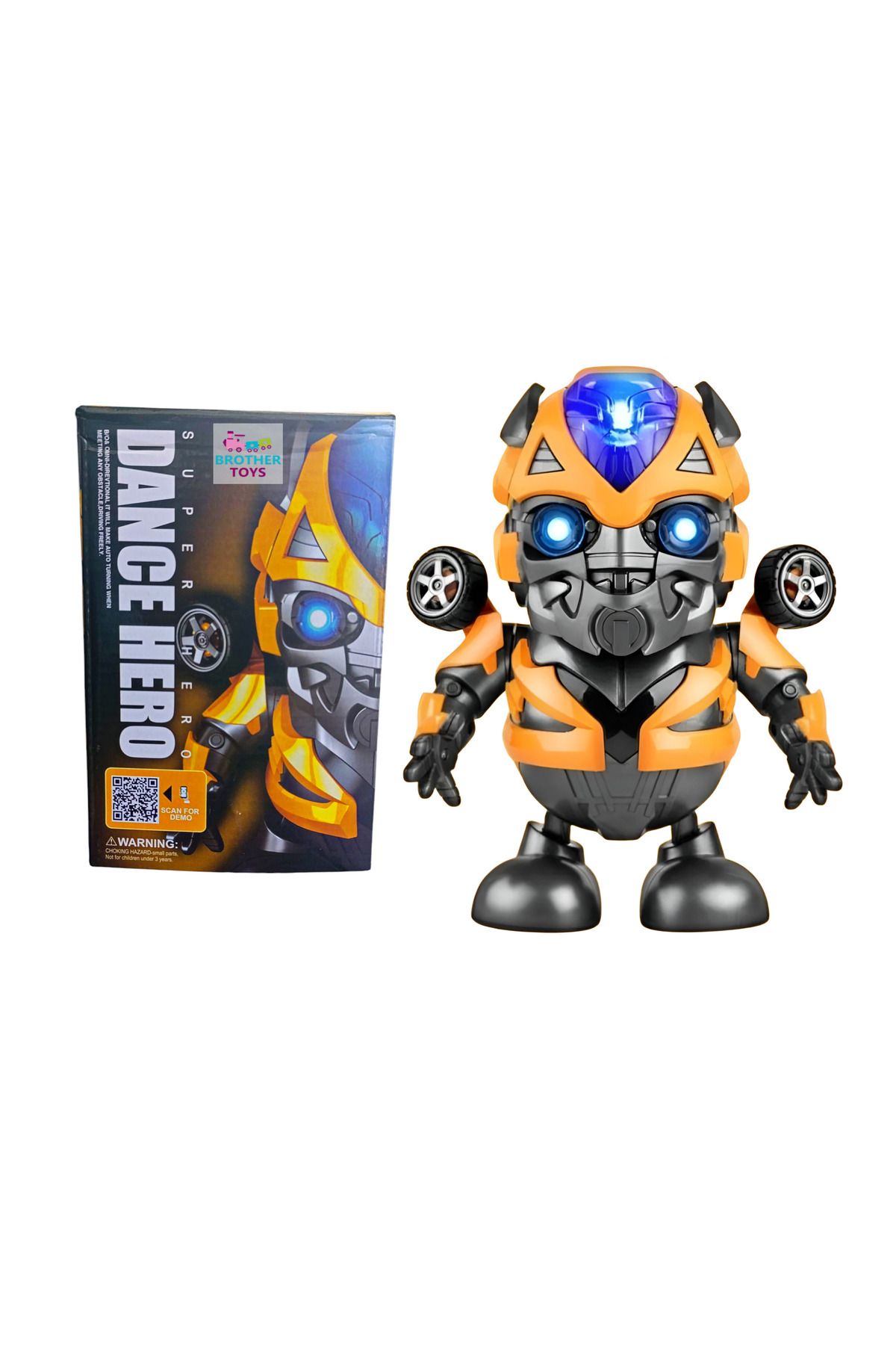 Brother Toys Dans Eden Bumblebee Işıklı Müzikli Dansçı Robot Bumble Bee Transformer 20 Cm.