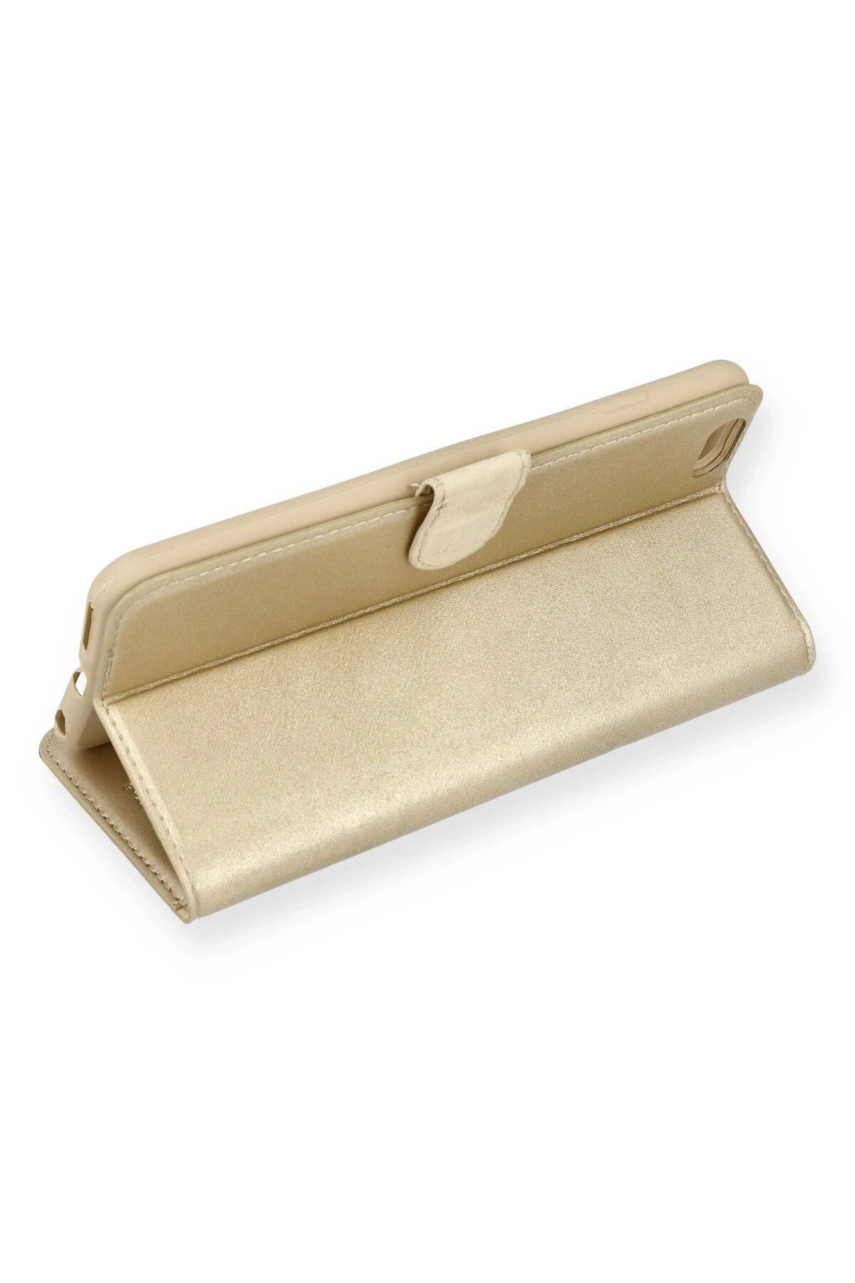 NewFace iPhone 6 Plus Kılıf Trend S Plus Kapaklı Kılıf - Gold WLZOR