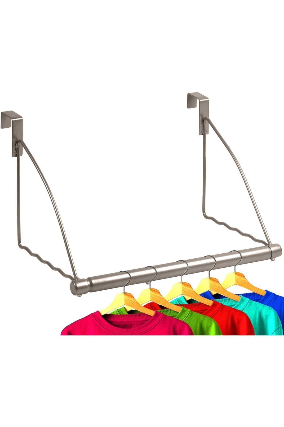 teknotrust Rom STORAGE Hold N Over The Door Closet Valet- Over The Door Clothes Organizer Raf ve Kapı Askısı