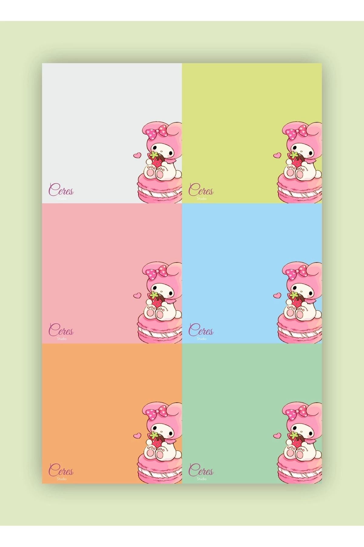 Ceres Studio-MY MELODY Sanrio Notebooks | Notepad | Notepad | Memo | 9X9 50 Page NOTEBOOK 2