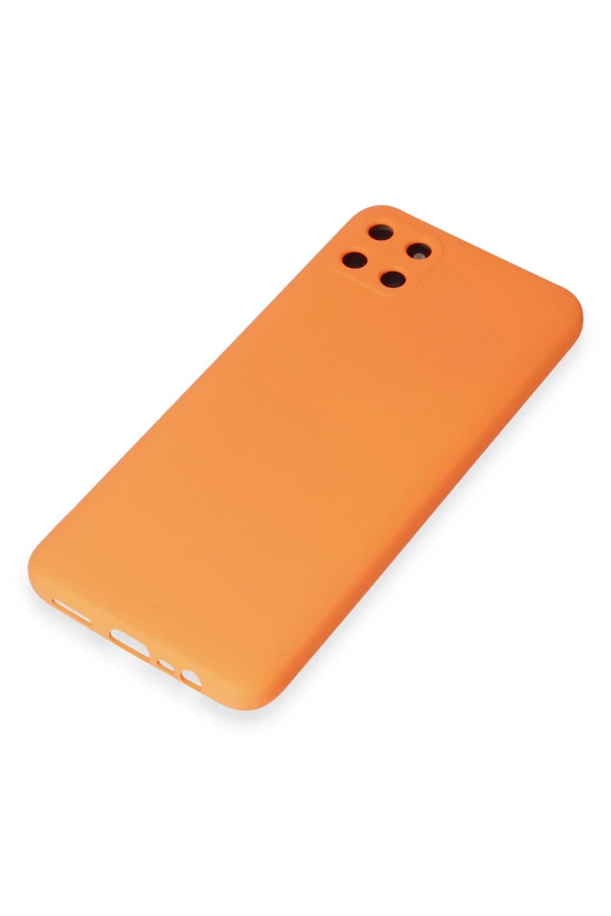 NewFace Realme C11 Uyumlu Kılıf Nano içi Kadife Silikon - Turuncu SVLRS