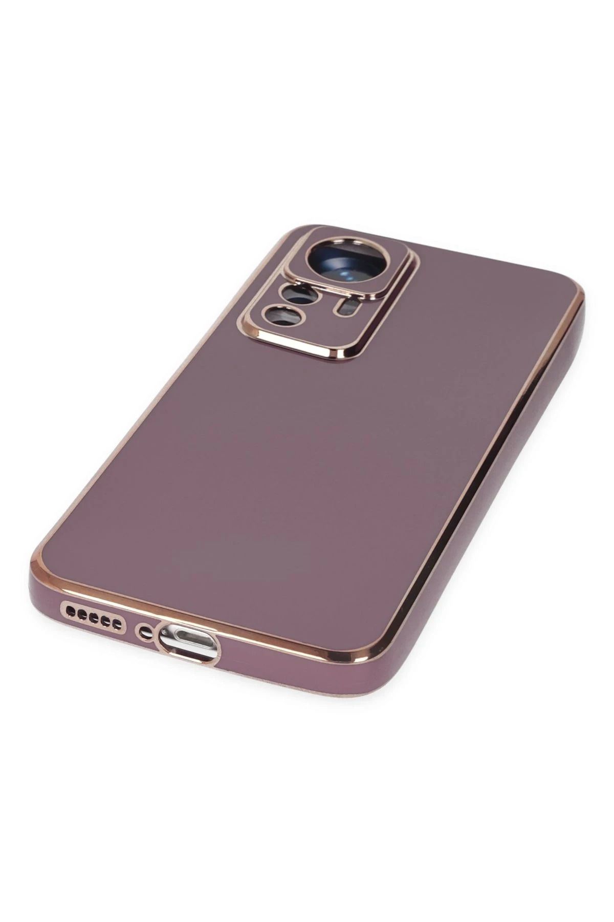 NewFace Xiaomi Mi 12T Pro Kılıf Volet Silikon - Mor SVLRS