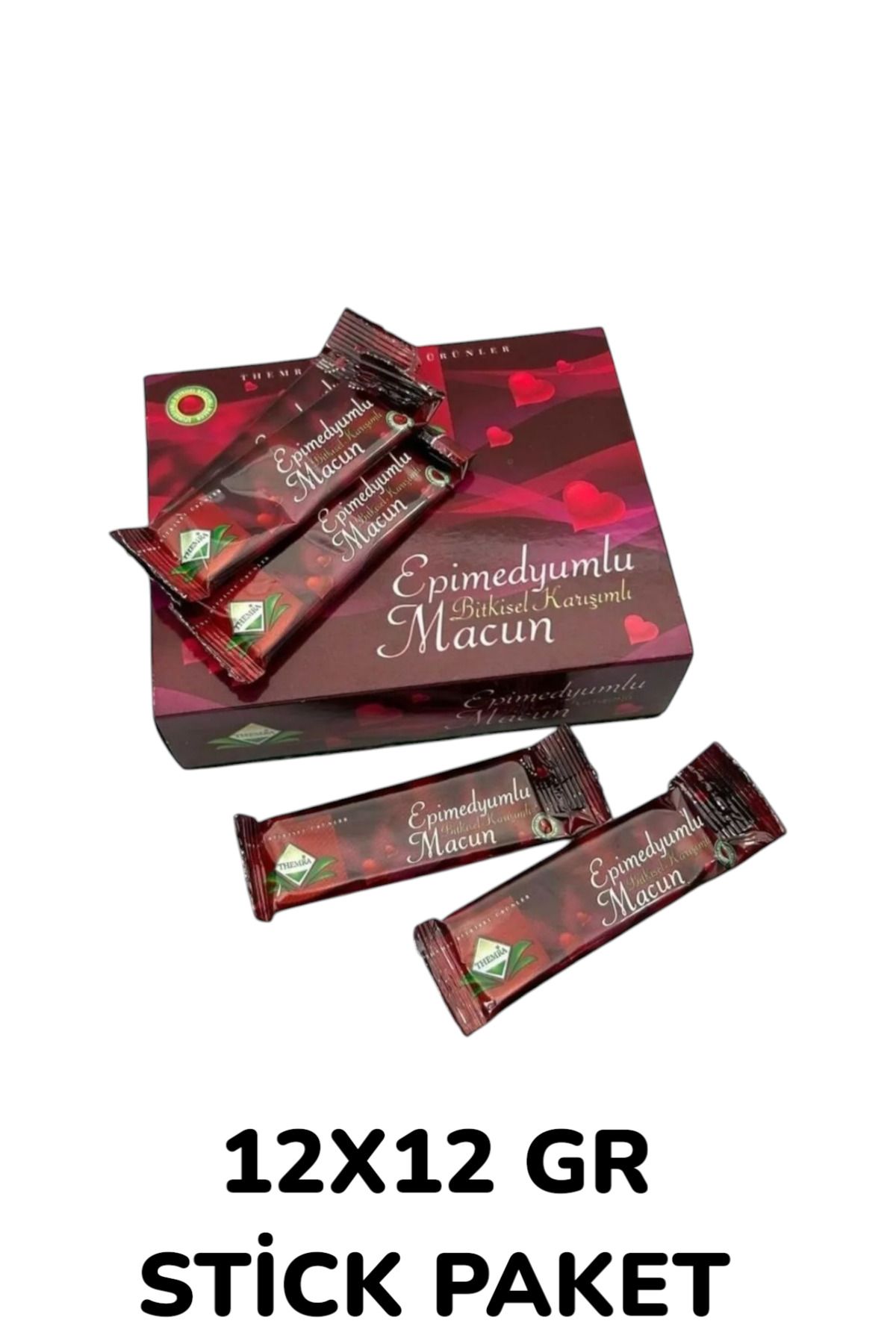 SEVİANA 12x12 Etkili Stick Macunu Ginseng Atom Güç Kuvvet Bitkisel Epimediumlu Macun