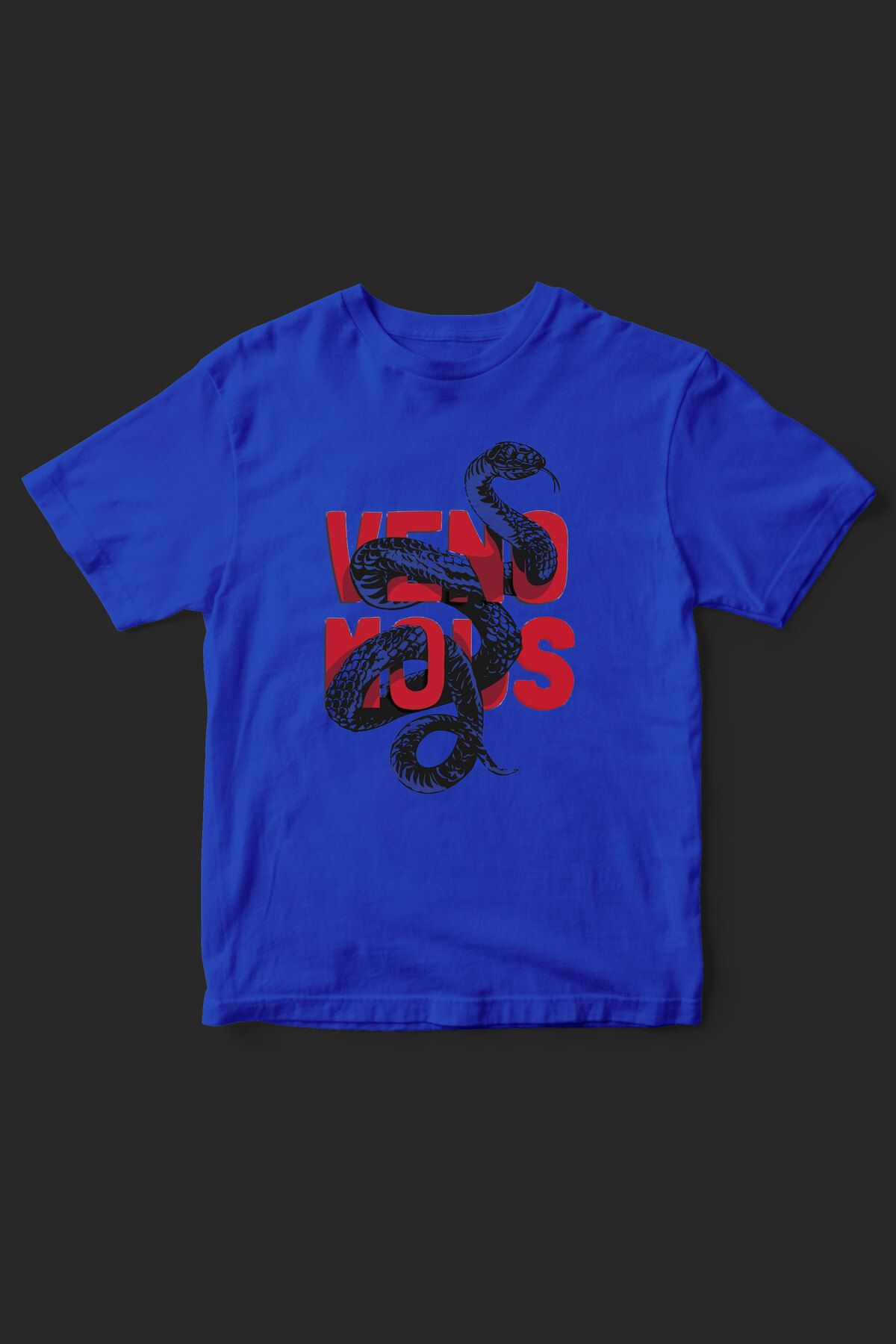 beloved.co yılan baskılı zehirli yazılı t-shirt