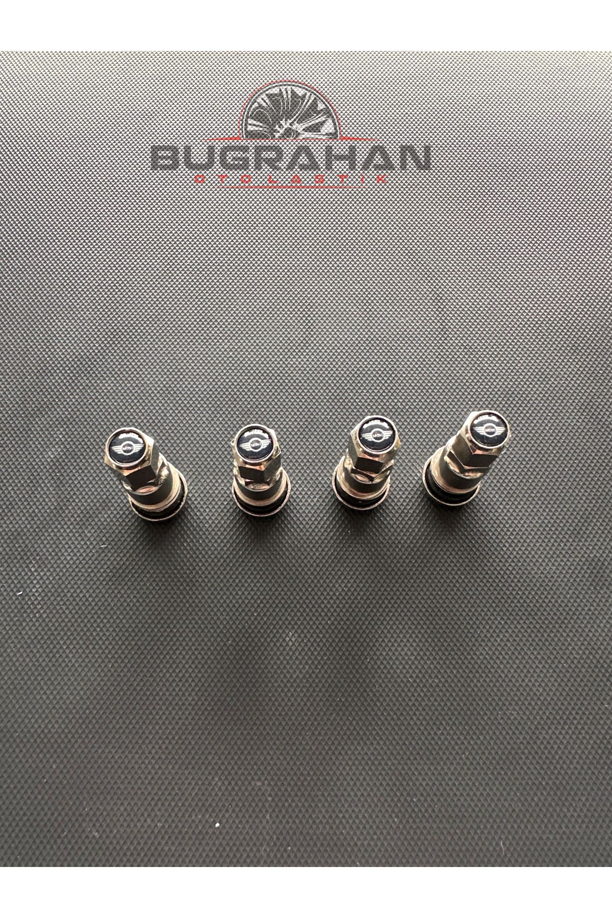 OEM Mini Cooper Sibop Kapağı Logolu Tüm Araçlara Uyumlu A Kalite Paslanmaz Çelik Sibop 4 Adet
