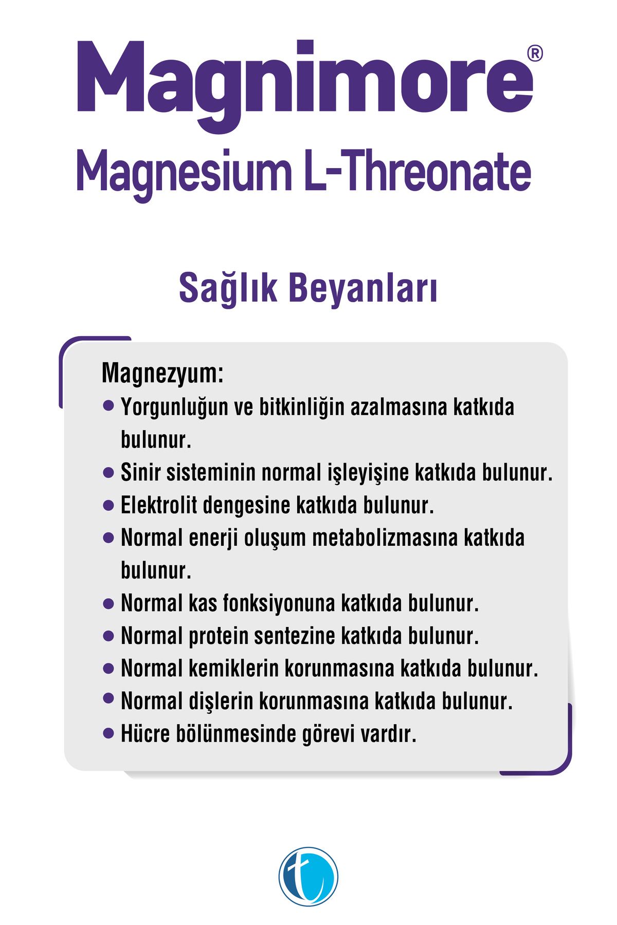 Magnesium L-threonate 60 Bitkisel Kapsül Magnezyum L-treonat - 5