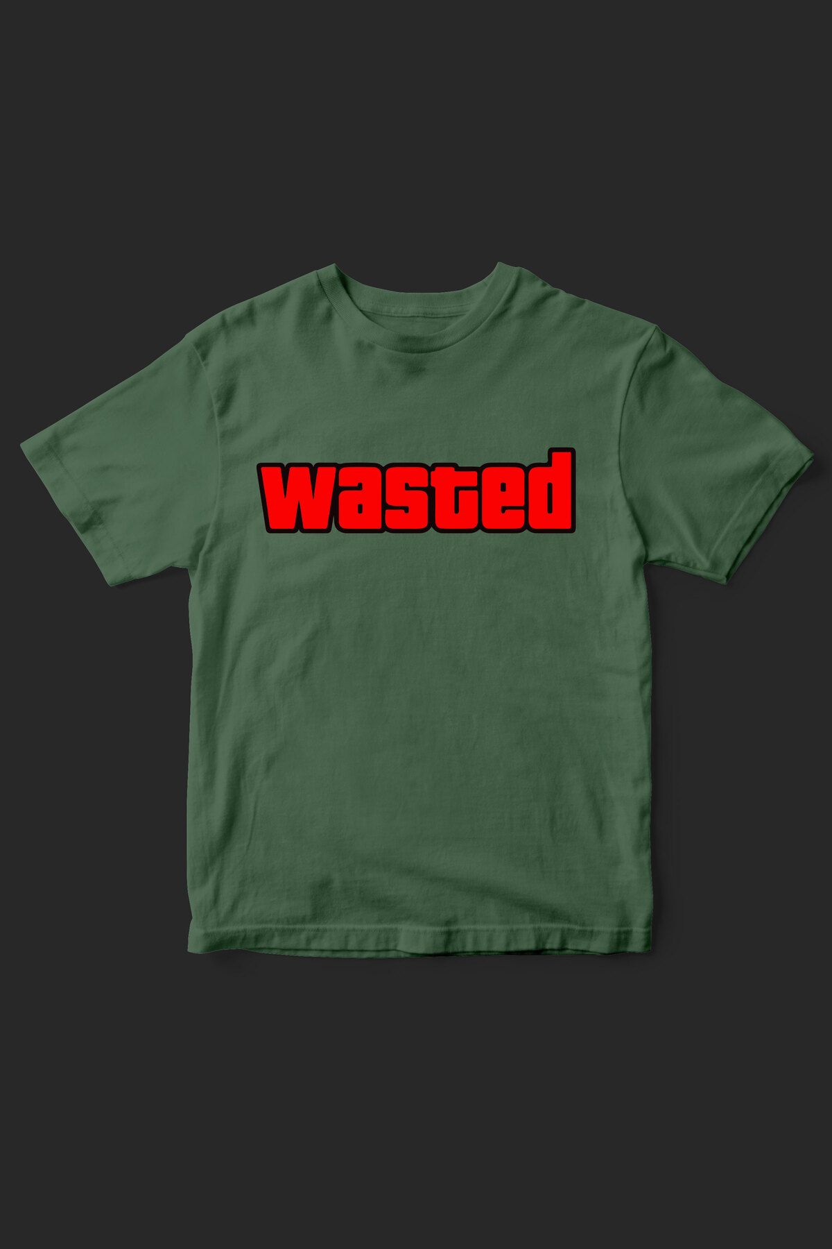 beloved.co wasted yazılı baskılı t-shirt