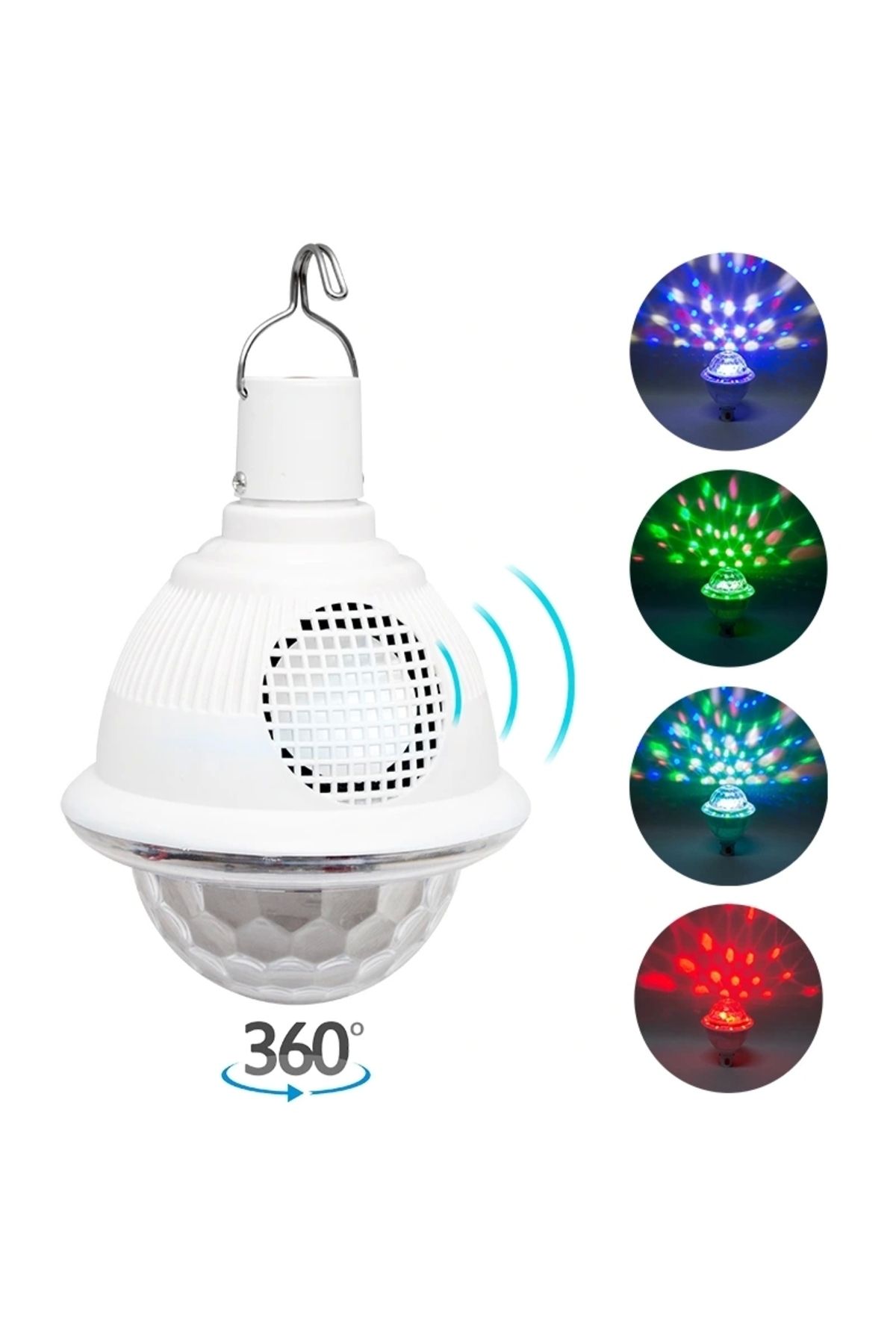 STOREMAX BLUETOOTH DESTEKLİ ANİMASYONLU 10 WATT ŞARJLI UFO TİP DİSKO TOPU (5047)