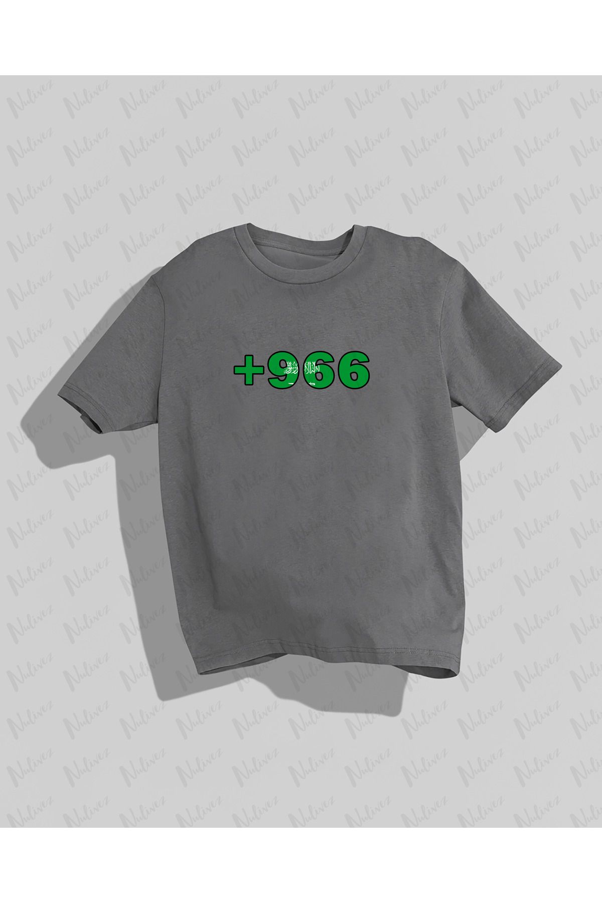 Nulivez Saudi Arabia Tasarımı Baskılı Yüksek Kalite Kompakt Unisex Oversize T-Shirt
