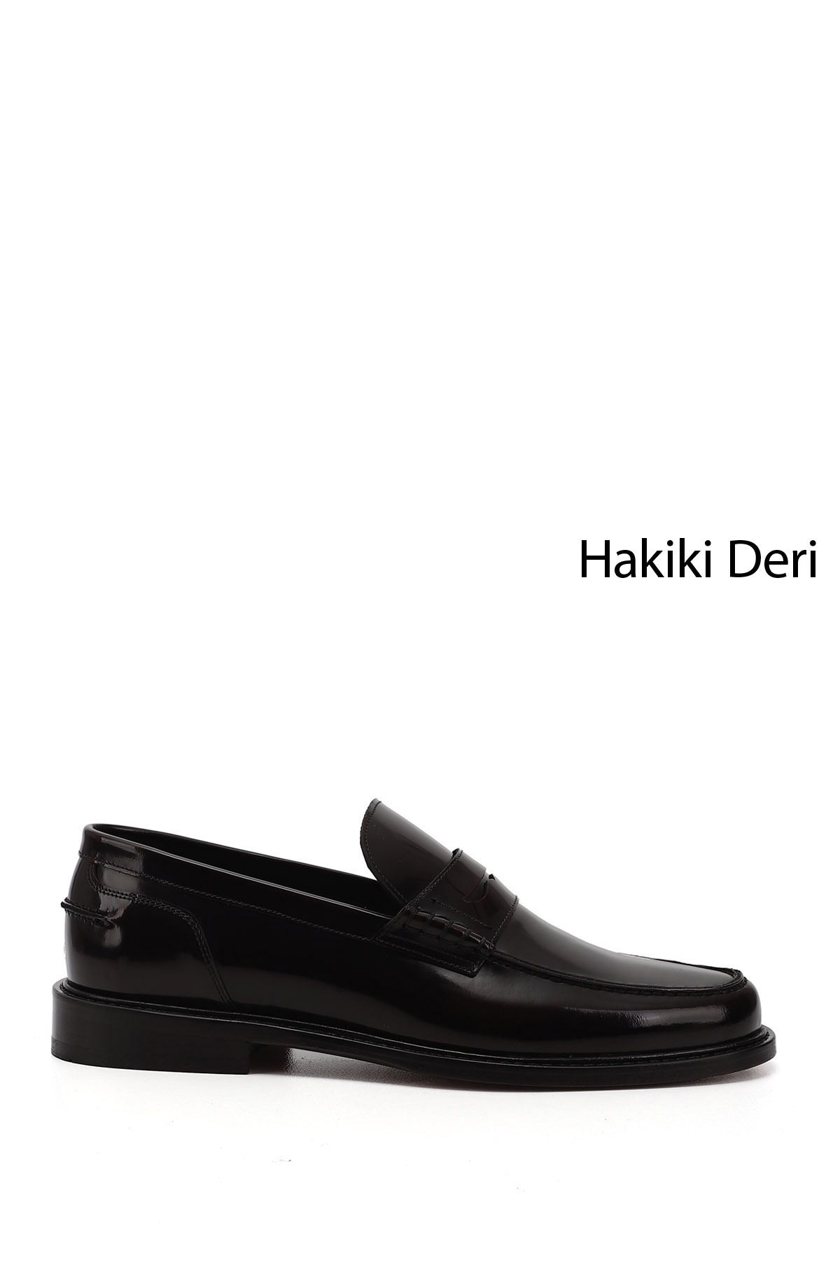 GÖNDERİ(R) Erkek BORDO AÇMA Kösele Taban Hakiki Deri Loafer Ayakkabı
