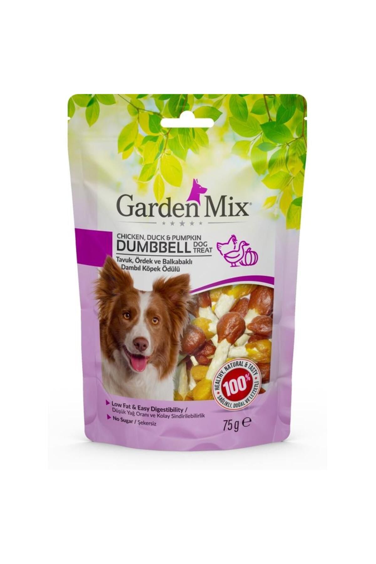 Gardenmix Garden Mix Tavuk Ördek Ve Balkabaklı Dambıl Köpek Ödülü 75 Gr.