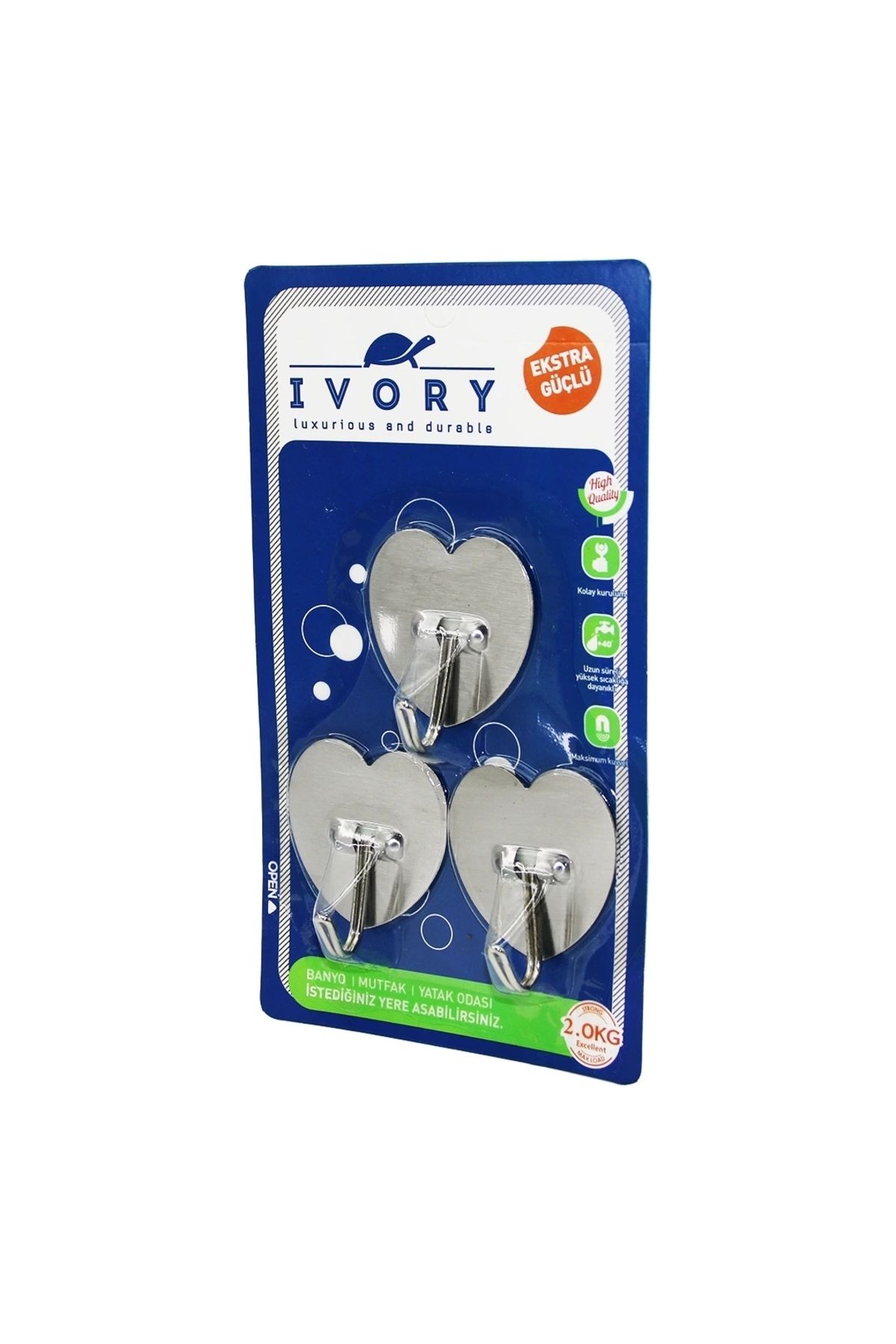 STOREMAX 3 PARÇA KALP - METAL YAPIŞKAN ASKI (5047)