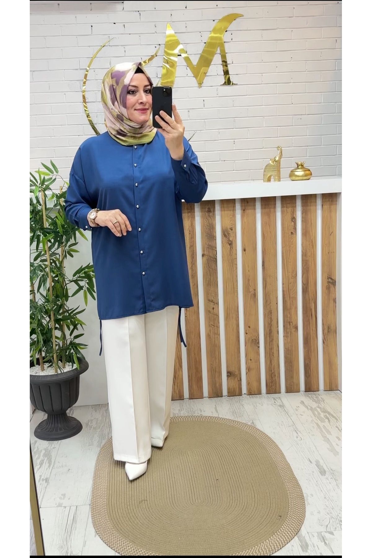 Meryemce Butik OVERSİZE YANİ BAĞCIKLI TUNİK (38-48 beden arası uyumlu)