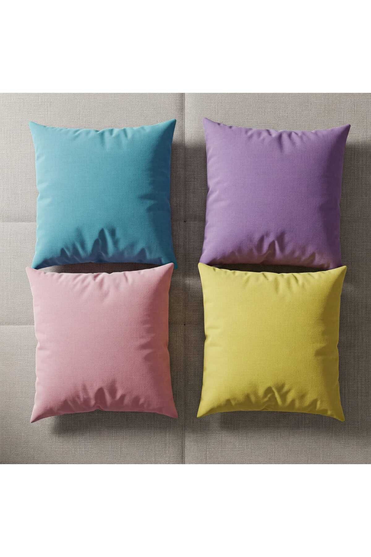 vippazar 4 Adet kırlent kılıfı pamuklu cotton
