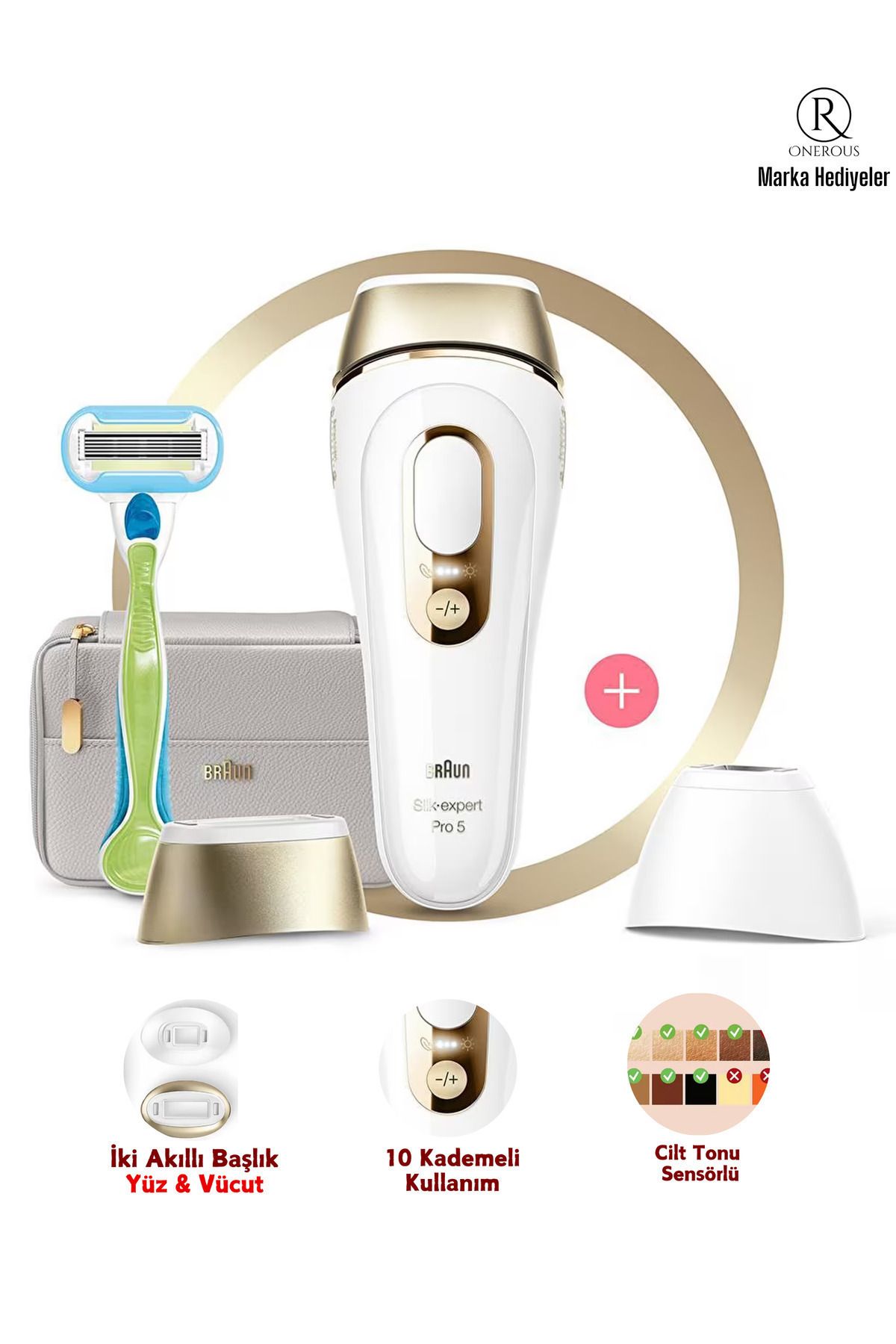 Braun Ipl Lazer Epilasyon Aleti 2 Akıllı Başlık ( Yüz & Vücut ) Yeni Nesil Kablolu Ipl Lazer Epilasyon