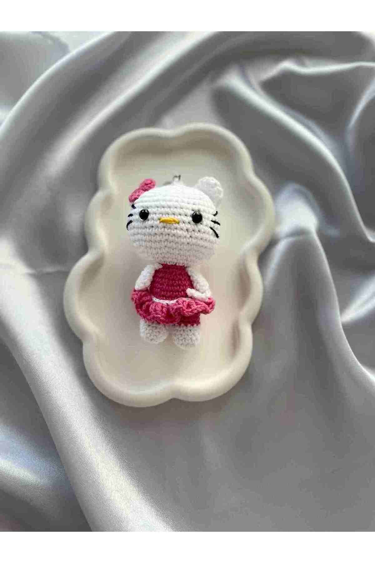 melfxxl Amigurumi Anahtarlık El Yapımı Kitty 13 cm