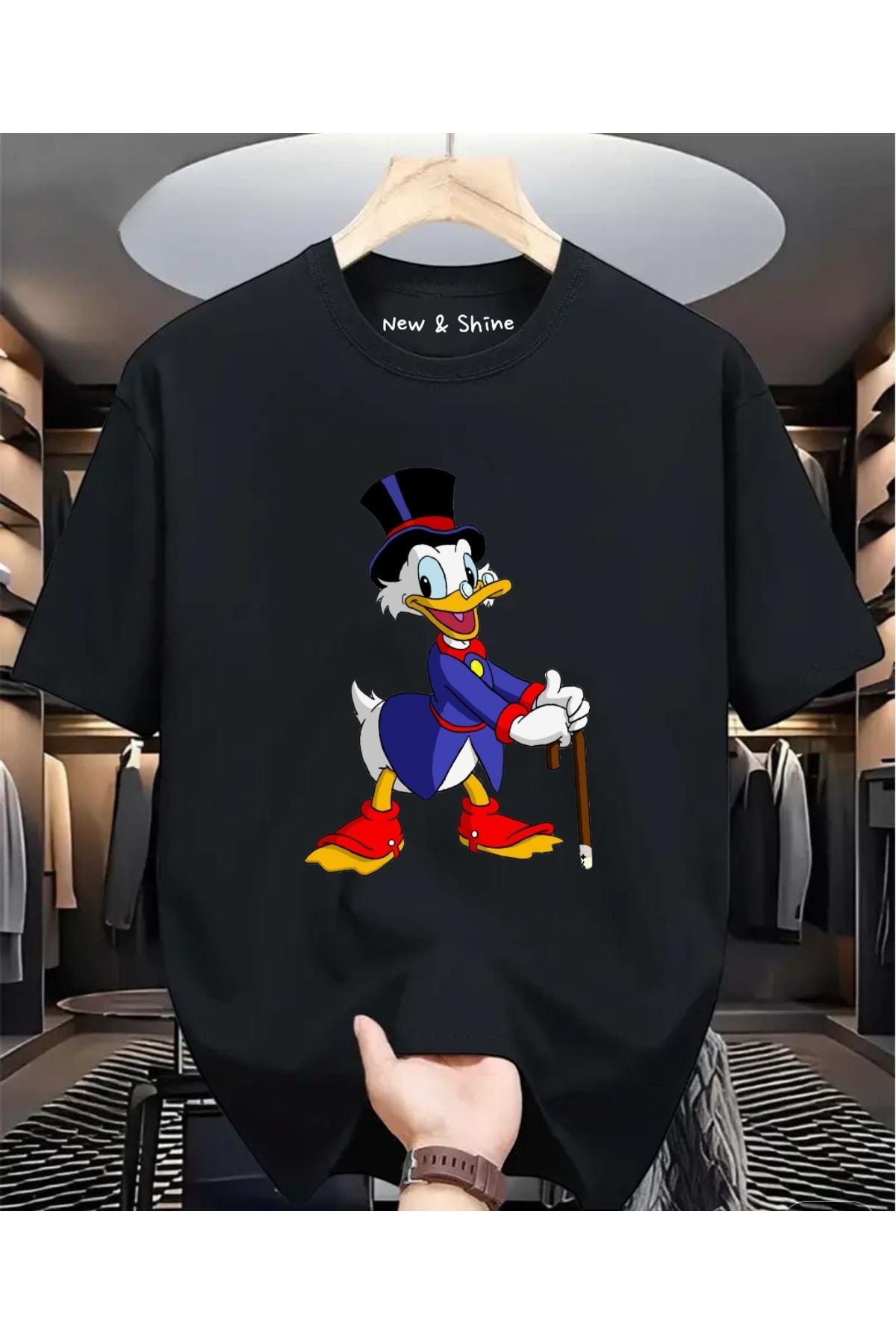 New Shine Uncle Duck Büyük Beden Oversize T-Shirt