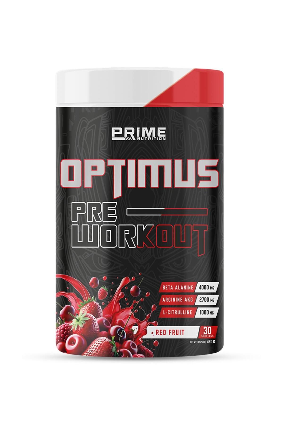 Prime Nutrition Optimus Pre-Workout 420 gram - Red Fruit