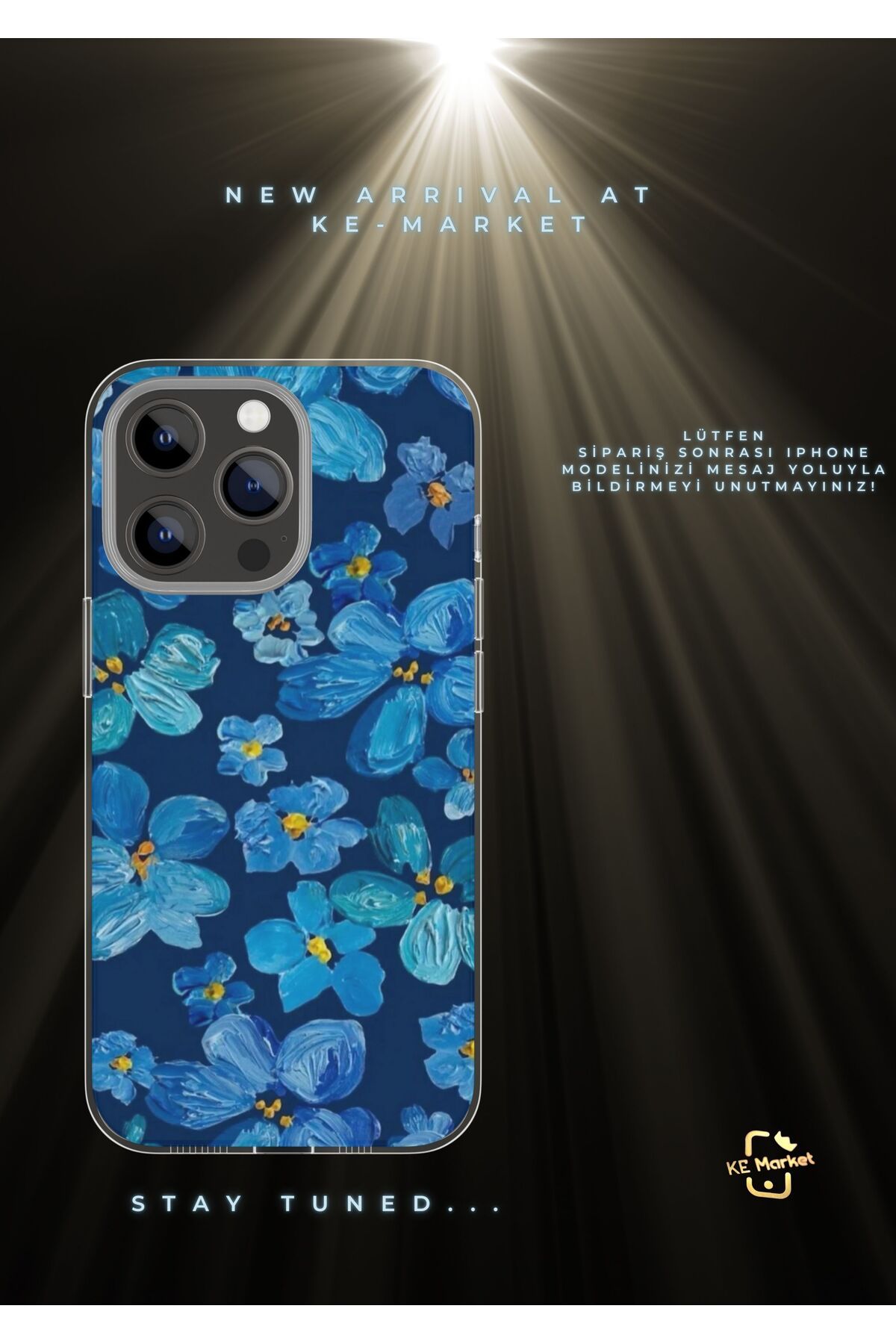SOFTCASE Blue Series Iphone Tasarım Kılıf (LÜTFEN MESAJ YOLUYLA TELEFON MODELİNİZİ YAZINIZ)