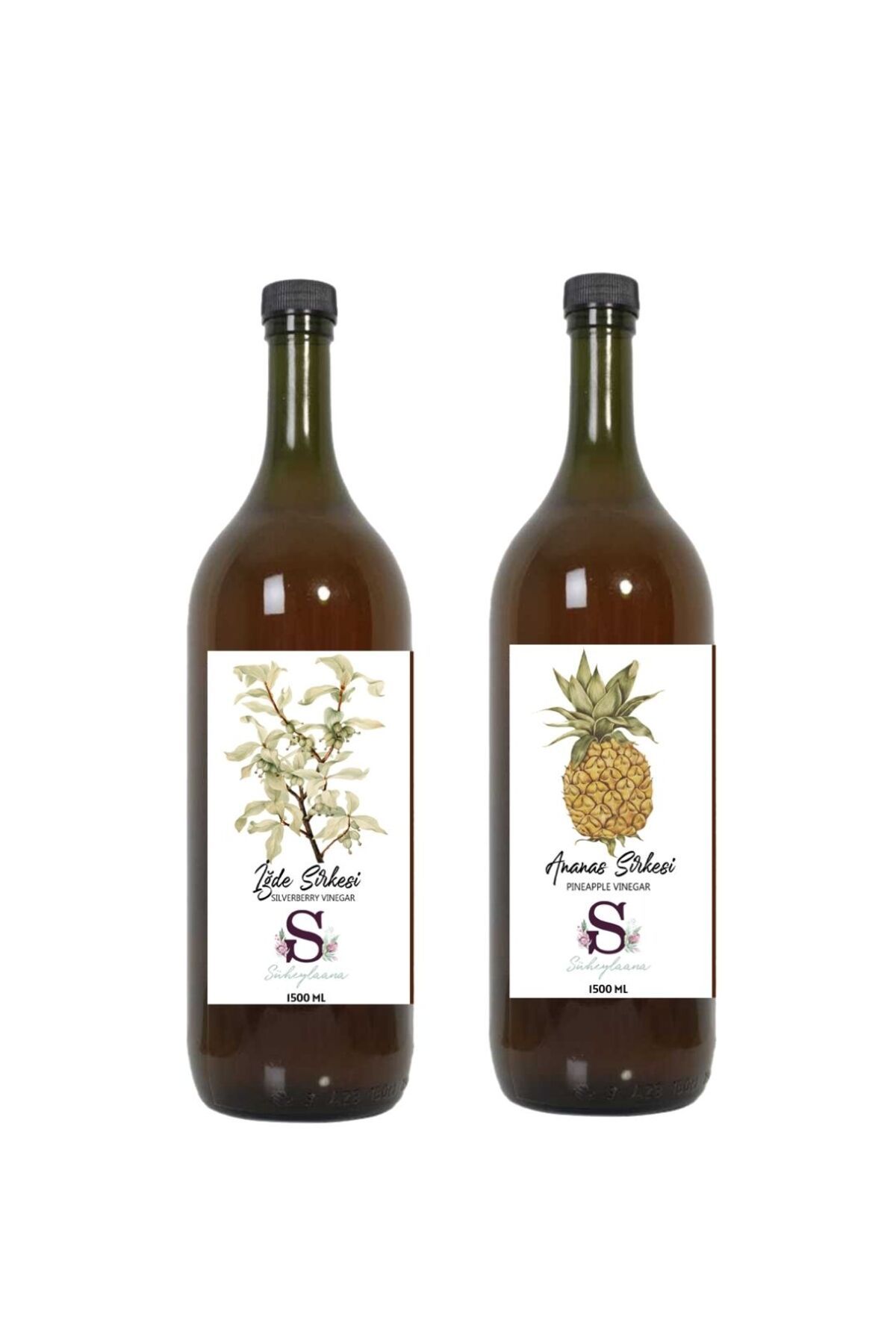 Süheylaana Doğal İğde Sirkesi 1500 Ml - Doğal Ananas Sirkesi 1500 Ml